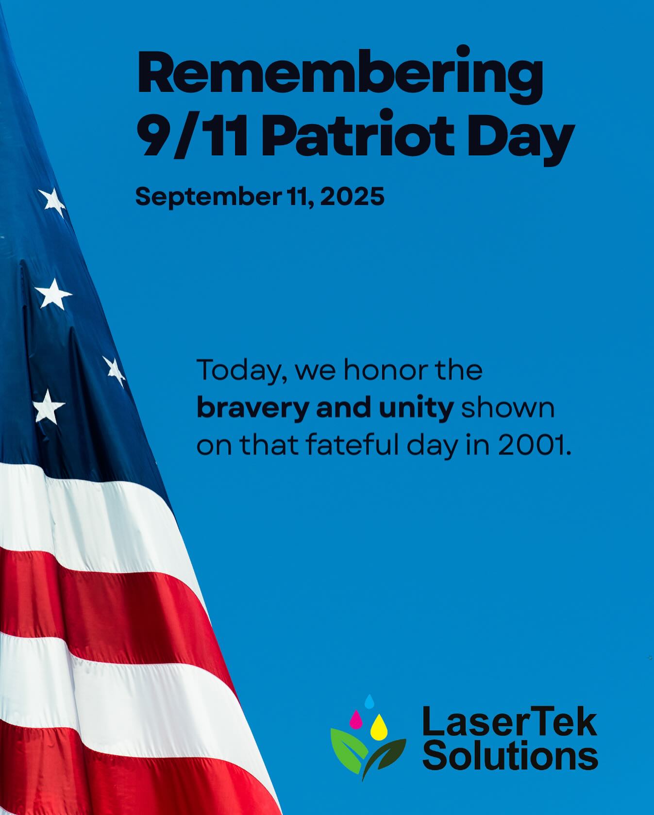 Today, we honor all the lives that were lost on that dreadful day. ❤️🤍💙