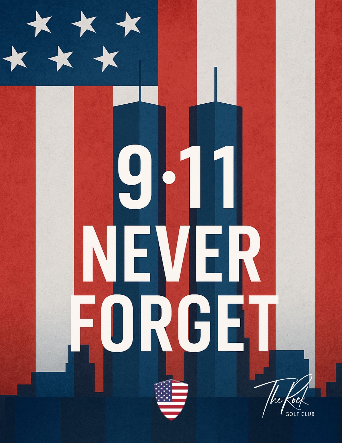 🇺🇸 September 11, 2001
A day that changed us forever. Today, we honor the lives lost, the heroes who answered the call, and the resilience of our nation.
We will never forget. ❤️🤍💙
#NeverForget #911 #PatriotDay #UnitedWeStand #TheRockGolfClub