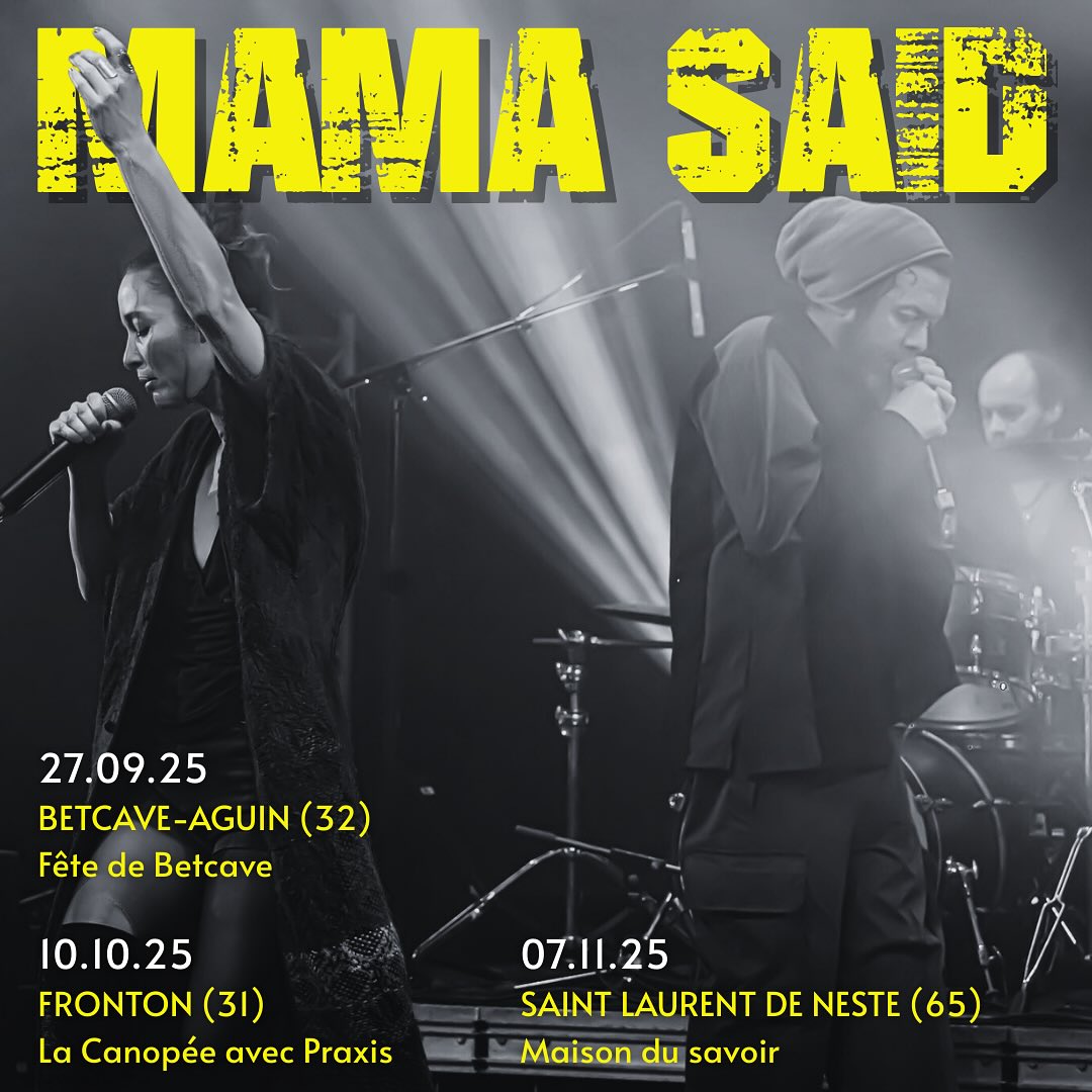 Vous êtes là ? On y va 🔥
L’été doucement s’en va, laissant place à un automne qui de votre présence se languit. Trois dates, trois lieux, où l’on fera danser nos silences et vos cris.
🗓️ 27 septembre — Fête de Betcave
📍Betcave-Aguin (32)
🗓️ 10 octobre — La Canopée avec Praxis
📍Fronton (31)
🗓️ 7 novembre — Maison du Savoir
📍Saint-Laurent-de-Neste (65)
L’histoire s’écrit avec vous,
Vous connaissez la date du prochain rendez-vous ☄️