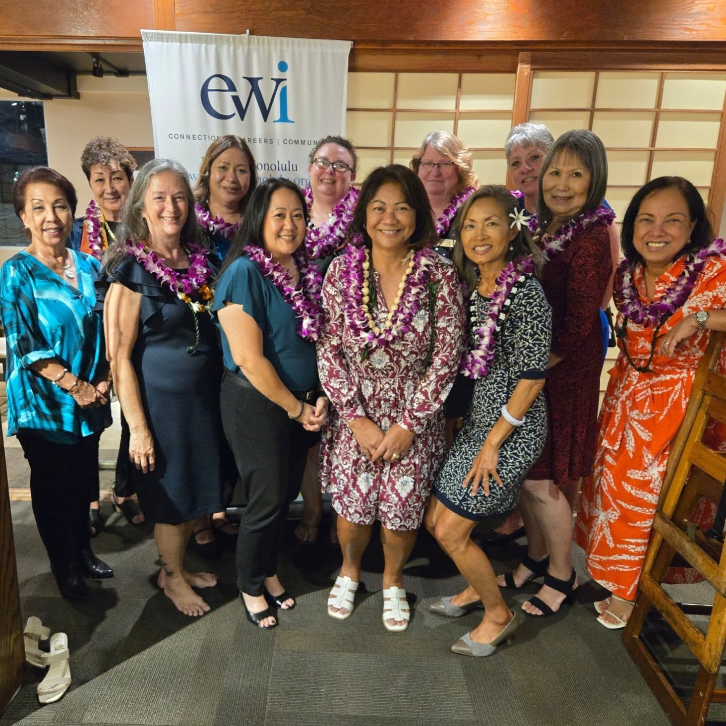 Aloha to our 2024-2025 Officers and Board of Directors!
Welina to our 2025-2026 Officers and Board of Directors!
It has been a wonderful year with thoughtful, interesting, and engaging speakers and guests. The annual golf tournament was a great success in providing funding for future scholarships. And our scholarship recipients represent the spirit of aloha in everything they aspire to be.
Mahalo to the wonderful leadership of outgoing President Karen Mendes, American Solutions for Business, and her board.
Good luck to incoming President Jacqui Sovde, Kamehameha Schools, and your new board of directors!
A hui hou!
#ewihonoluluchapter #ewiinstallationceremony