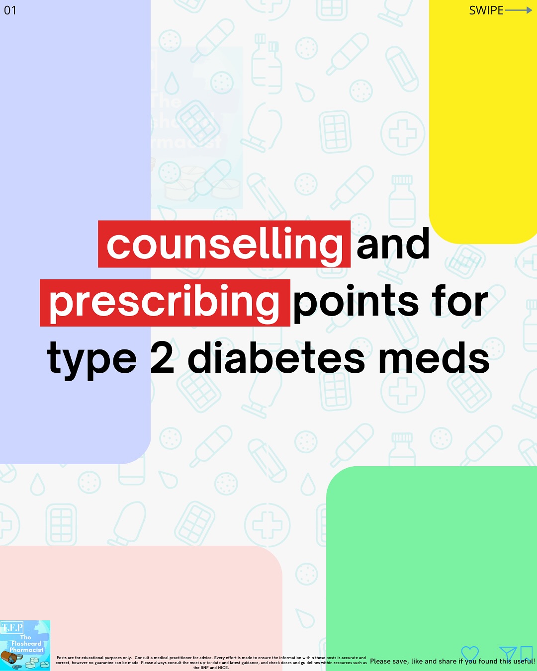 Counselling and Prescribing Points For Type 2 Diabetes Medicines!
Here is a handy overview of some the key points which need to be considered when counselling patients or prescribing medicines used in type 2 diabetes!
Swipe to the end for a question to test your knowledge!
As a bonus - comment “Diabetes” down below for a quick reference guide for you to keep!
#pharmacy #pharmacist #foundationpharmacist #pharmacytraining #clinicalpharmacy #reels #explorepage #pharmacyschool #mpharm #pharmd #pharmacology #pharmacologyrevision #foundationdoctor #GPregistrar #GPTraining #pharmacologyschool #revisepharmacology #preregistration #foundationtraining #nursetraining #nursestudent #pharmacystudent #medicinestudent #pharmacyquiz
#futurepharmacist #studentpharmacist #meded