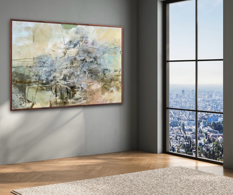 Mocking up a wip. Away from the studio for a week. Back in the ‘Diff dodging the rain and seeing my grandboys 🧡