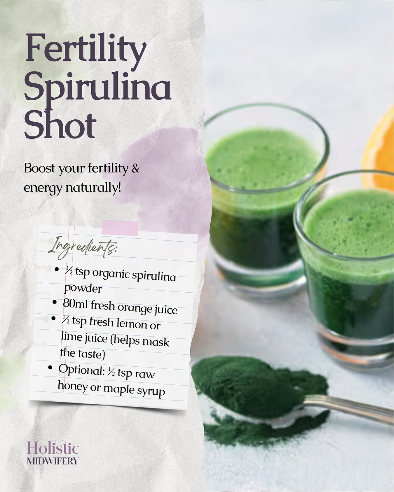 Spirulina is one of my favourite fertility-supporting supplements: rich in iron, B vitamins, magnesium, and antioxidants that help with energy + egg health 🌱
But here’s the tricky part… walk into a health food store or search online and you’ll see dozens of brands, powders, tablets 🤯
And it’s hard to know which ones are actually worth it.
That’s why I’ve created a FREE guide + shopping list 🛒 with the exact products I recommend to my clients.
It includes trusted brands, up-to-date links, and 4 other fertility-supporting supplements that make a real difference 👏
✨ Grab your free copy via the link in bio and skip the confusion!
#spirulinapowder #fertilitysupport #fertilitysupplements #preconceptiondetox #tryingtoconceive #fertilitynaturopath #boostyourfertility
