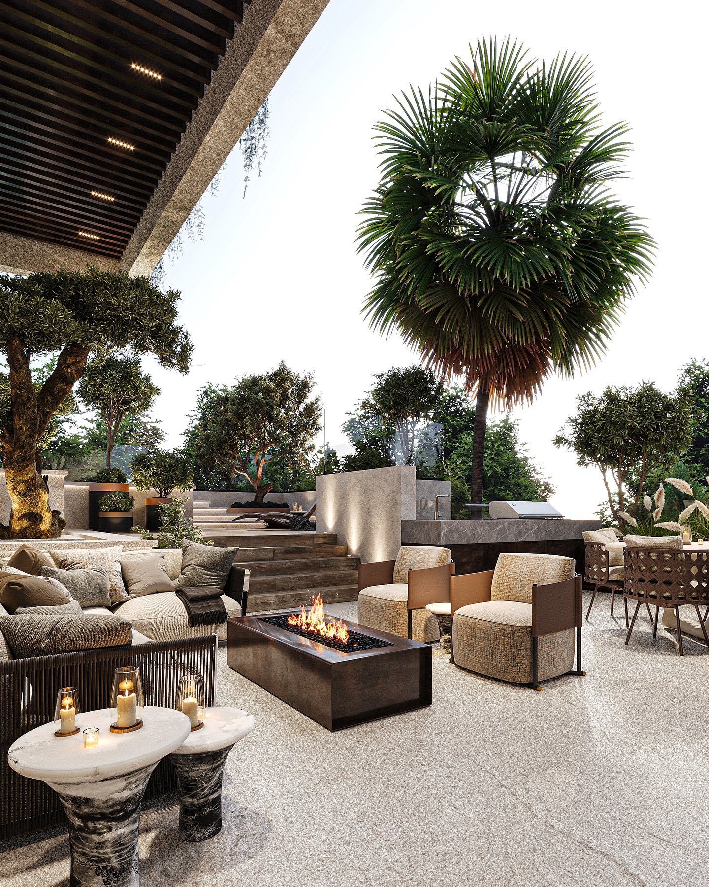 Where refined architecture meets serene outdoor vibes 🌿🔥
This private villa in Riyadh showcases our complete interior and exterior design, fusing sculptural furniture, lush greenery, and warm textures into a timeless retreat.
Every corner, from the cozy fire pit lounge to the organic-shaped dining table, invites you to relax and enjoy the art of living 🤍✨
📍 Riyadh – Private Villa
#MaroonArchitects #RiyadhVilla #LuxuryLiving #OutdoorSpaces #ModernDesign #LandscapeArchitecture #InteriorDesign #ContemporaryStyle #DesignGoals