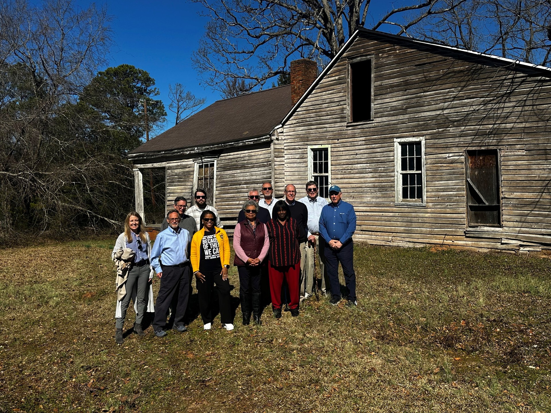 Pottersville House UPDATE
Edgefield, SC is not only the home of 10 South Carolina Governors, but it is also recognized as the "Gateway to Southern History". As a part of Preservation SC's mission, we help rural communities with historic preservation projects that spur economic development while preserving and protecting historic buildings and places.
With a vision to honor its history, and bring visitors to Edgefield, we have partnered with the Town to stabilize the Pottersville House, located one mile from the town square.
The Pottersville House stabilization is the beginning of a larger vision to fully rehabilitate the property into an immersive history museum, highlighting Edgefield's Stoneware Legacy.
Through the stabilization and weatherization planning grant, the Town was able to engage the services of Meadors Inc to undertake a comprehensive conditions assessment, 3-D scan of the building, and prepare architectural drawings and specifications.
Their comprehensive analysis has shown that portions of the house date to as early as 1790!