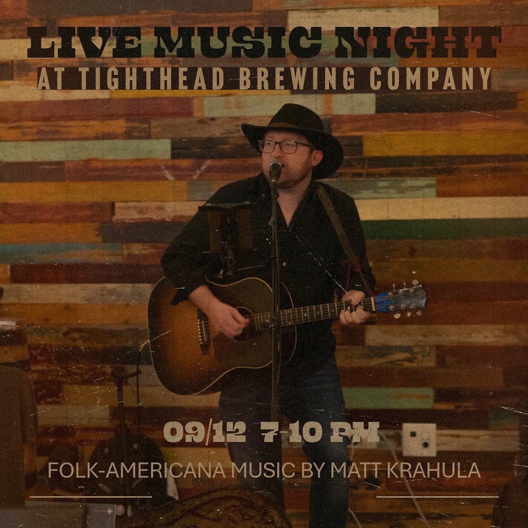 Looking forward to being back at @tightheadbrew tomorrow night (Friday 9/12) 7-10pm. Come by and support local brews and music.
#mundelein #midwest #gig #giglife #americana #altfolk #altcountry #folk #livemusic