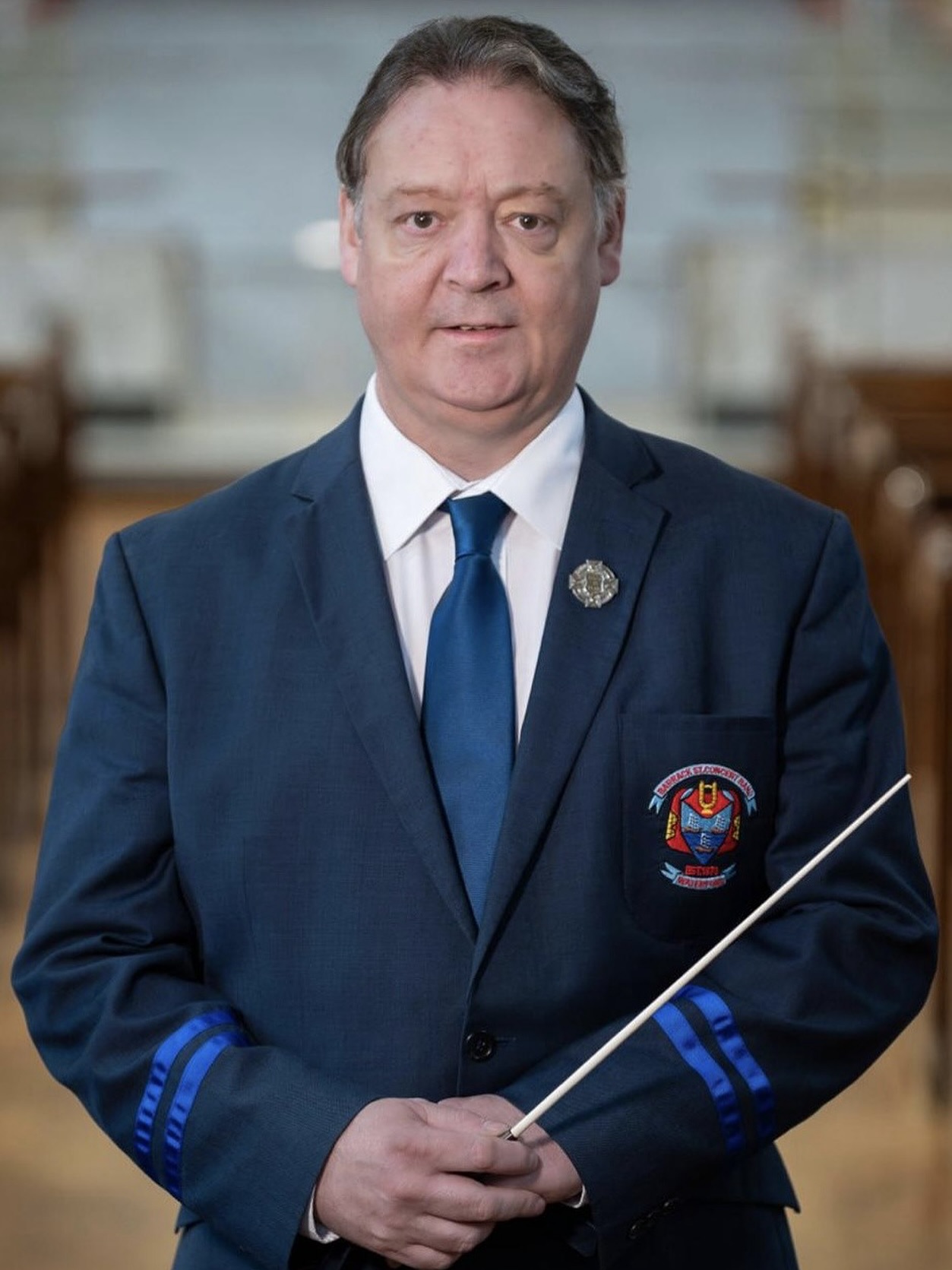 Mark Fitzgerald
Trumpet/Trombone/French Horn
Mark Fitzgerald is a conductor, musician, singer, arranger/composer, and music educator specialising in brass pedagogy.
He began his musical career at the Mount Sion CBS Silver Band. Mark has been a member of the National Youth Orchestra of Ireland, the Irish Youth Wind Ensemble and The National Broadcasting Band of Ireland. He was Principal Trumpet with the Waterford International Festival of Light Opera for over ten years. He is a section tutor with the Irish Youth Wind Ensemble and the Irish Association of Youth Orchestras.
Mark studied at Waterford Institute of Technology and, more recently, with Dr. Eibhlis Farrell at
Dundalk I.T.
He joined the Barrack Street Concert Band as a trumpet player in 1987 and was appointed as their principal conductor in 2004.