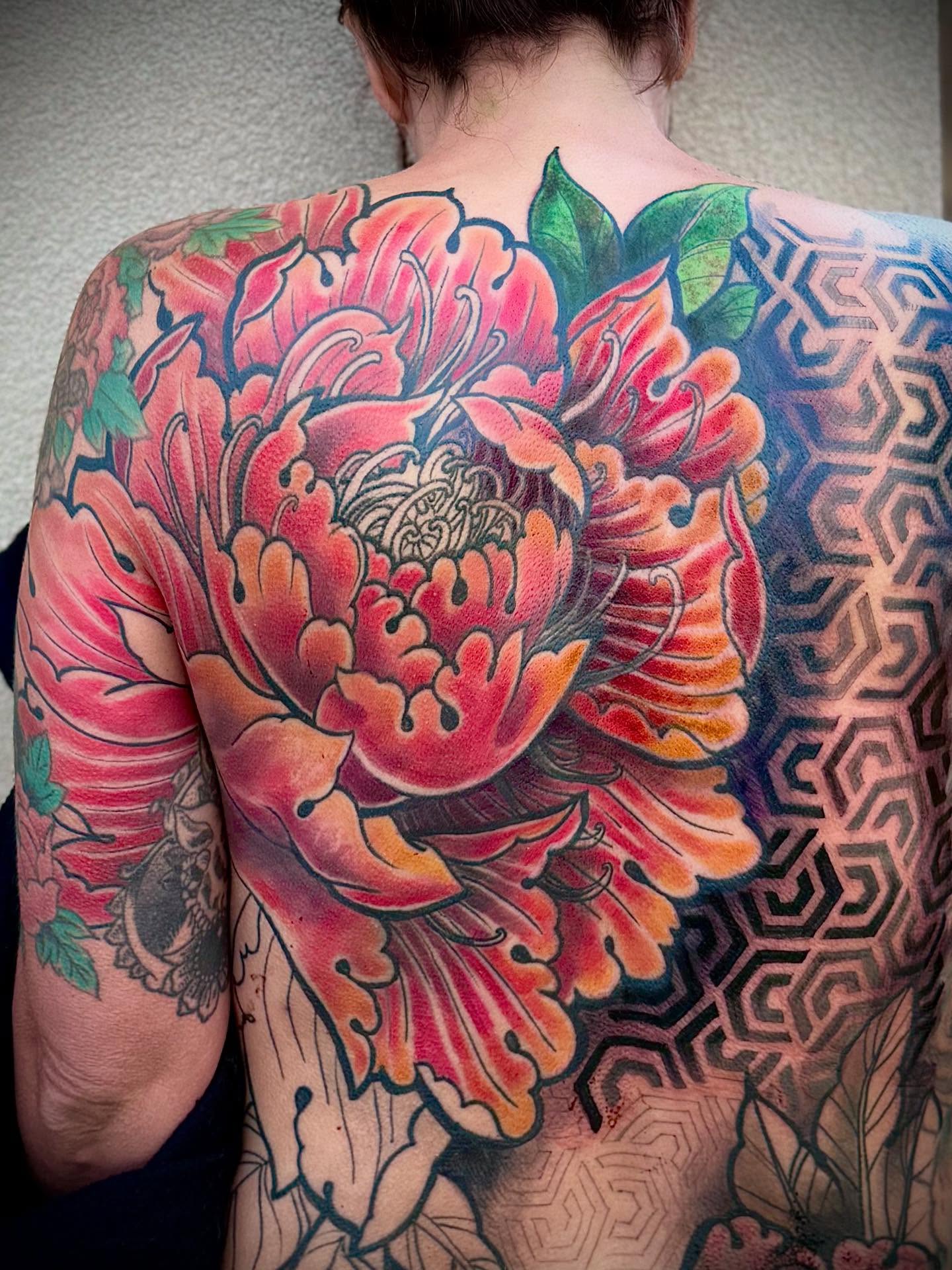 A back piece isnāt just a tattoo, itās a canvas for patience, trust, and dedication. šø
This one is especially meaningfulāworking on my wifeās back has been a journey of layering color, detail, and energy into something that will live with her forever.
The vibrant peony represents strength, beauty, and resilience, while the geometric patterns balance the organic flow with structure and depth. Each session brings it closer to completion, and I couldnāt be more honored to create this for her.
#BackPiece #TattooJourney #FloralTattoo #JapaneseInspired #GeometricTattoo #TattooInProgress #tattooartists #tattoodesigns #albququerquetattooshop #albqtattoostudio #abqtattooartist #besttattooshopinabq#truegrittattoonewmexico