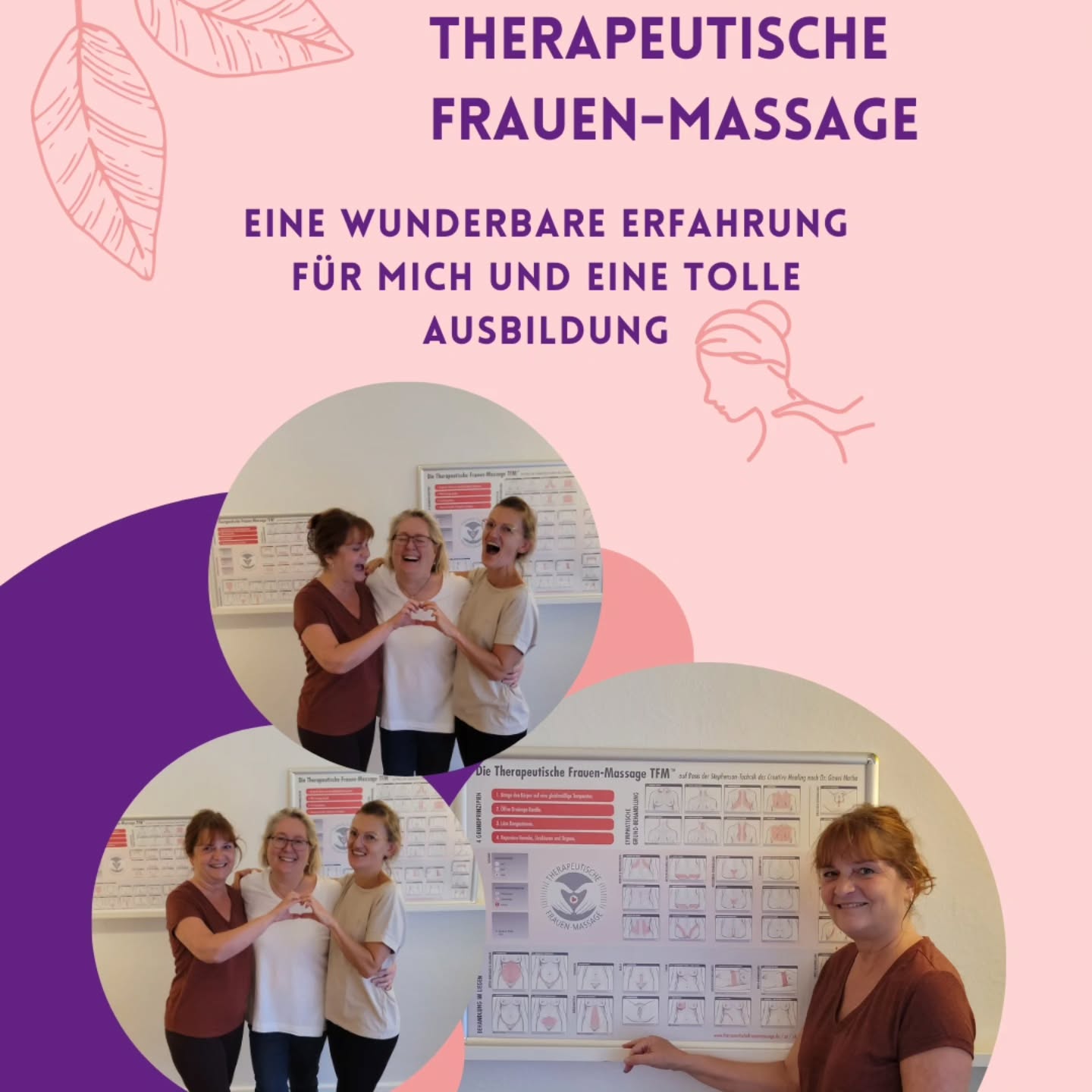 🌸 Ausbildung zur Therapeutischen Frauen-Massage 🌸
Vor kurzem durfte ich bei der wunderbaren Claudia Pfeiffer von @therap.frauenmassage diese besondere Ausbildung machen. Gemeinsam mit sieben weiteren Frauen begaben wir uns auf diese Reise. Eine Zeit voller Lachen, intensiver Gespräche, Tränen, Austausch und tiefer Verbundenheit. Jede von uns hatte das gleiche Ziel: Frauen in unterschiedlichen Lebensphasen zu begleiten und ihnen auf sanfte Weise hormonelle Unterstützung zu bieten. 💞
Diese Ausbildung hat mich tief berührt und nicht mehr losgelassen. 🙏 Ab Oktober biete ich die Therapeutische Frauen-Massage in meiner Praxis an.
Sie kann Frauen in vielen Lebensphasen begleiten und unterstützen, z. B. bei:
🌸 PMS & Zyklusstörungen
🌸 Wechseljahrebeschwerden
🌸 Verdauungsproblemen & Leberentgiftung
🌸 Rückenschmerzen & Herz-Kreislauf
🌸 Schlaflosigkeit & Stimmungsschwankungen
Eine sanfte, wohltuende Methode, die Körper & Seele wieder in Balance bringt auf körperlicher wie auch auf seelischer Ebene. 💆♀️
Ich danke allen Mitfrauen für die gemeinsame Zeit: Samira @well_ent, Julia @harzaller_liebst, Jaqueline @Jaqueline_weller, Christina @christinamarino17, Charlin @hebamme.charlin, Johanna @johanna_meckl und Maya
Herzlichst, Eure Rita 💜
#therapeutischefrauenmassage #hormonmassage #frauengesundheit #hormonbalance #pms #zyklusstörungen #wechseljahre #frauenkraft #weiblichkeit #frauenfürfrauen #ganzheitlichegesundheit #wohlbefinden #selbstfürsorge #naturheilkunde #neckargemünd