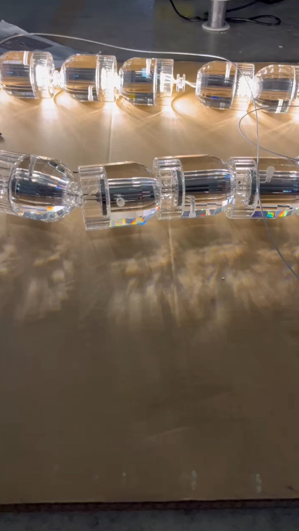 When lighting is more than just function — it becomes part of the atmosphere.
In the interior of EIS Cafe, we created a lighting installation that is a true piece of art in itself.
The suspended fixtures resemble fragments of ice, frozen in time — transparent, delicate, and mesmerizing.
They do more than illuminate the space — they extend the very essence of the name: a feeling of cold, purity, and freshness.
Each lighting element is handcrafted by artisans, based on a custom design created specifically for this project.
Over 30 meters and 500 kilograms of crystal-clear chains cascade from the ceiling, forming airy patterns of light and glass that unite the space into a single whole.
This is one of those rare cases when light becomes alive — and becomes part of the story.
Project | EIS Cafe 458 sq.m
Location | Dubai, UAE
Design | Vaganova Spaces
Coming Soon…
Когда свет — это не просто функция, а часть атмосферы.
Для интерьера ресторана «EIS Cafe» мы создали свет, который сам по себе — произведение искусства. Подвесы, словно кусочки льда, застигнутые в моменте — прозрачные, хрупкие, завораживающие.
Они не просто освещают пространство — они продолжают идею холода, чистоты и свежести, заложенную в названии.
⠀
Каждый элемент светильников производится мастерами вручную по индивидуальному эскизу специально для нашего проекта. Более 30 метров и 500 кг прозрачных цепей, напоминающие кусочки льда ниспадаю с потолка, образуя воздушные узоры из света и стекла. пространства в единое
⠀
Это тот случай, когда свет оживает и становится частью истории места.
Проект | EIS Cafe 458 кв.м
Локация | Дубай, ОАЭ
Дизайн | Vaganova Spaces
Открытие скоро…
#dubailuxury #dubaicafe #interiordesign #restaurant #дизайнеринтерьерадубай #interiordesigndubai