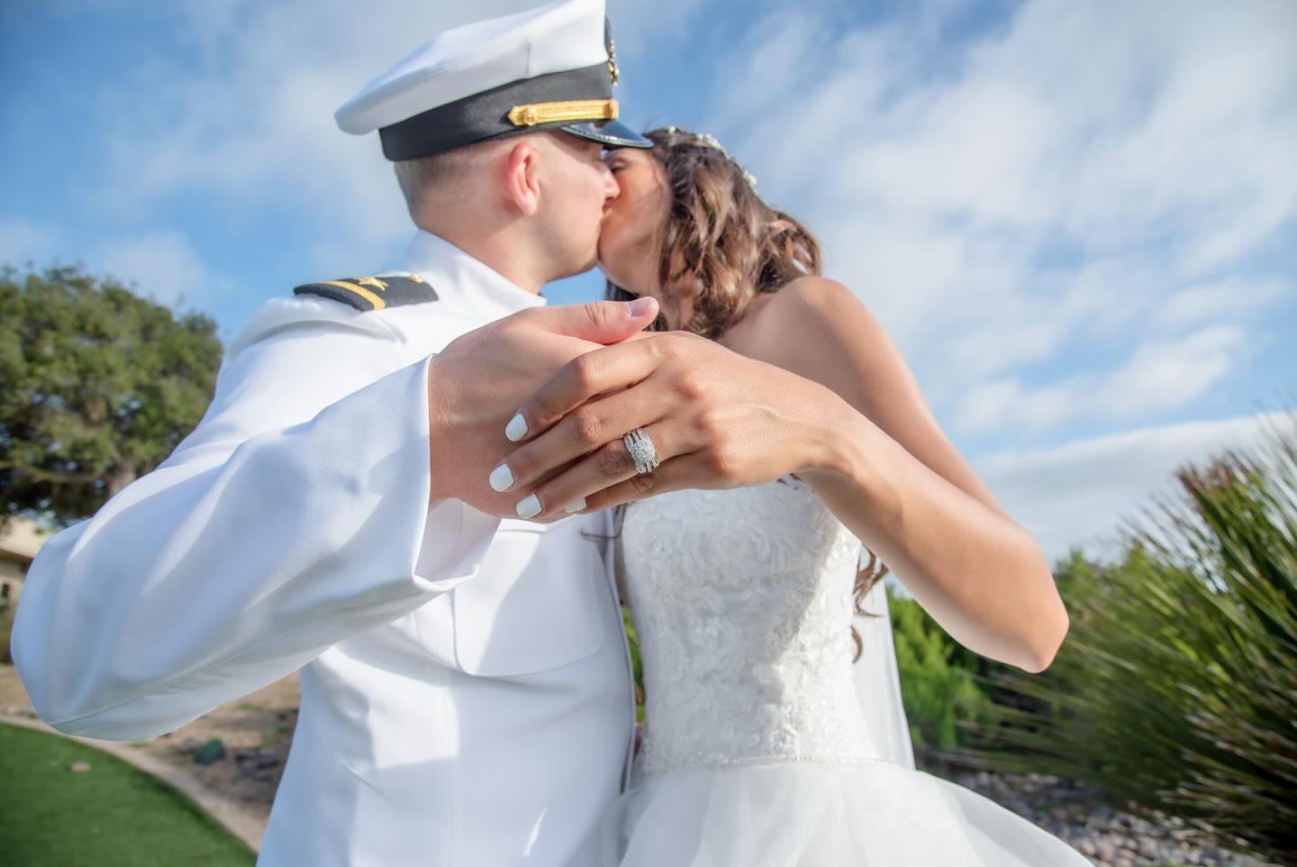 Officially married! #militarywedding #militaryuptials #sandiegowedding #weddingday #wedding #weddingphotographers #weddingphoto #weddingbells #weddingphotography #ovationphotographyanddesign #brideandgroom #destinationweddingphotography #destinationwedding #weddingrings #militarygroom #bride #professionalphotographer #professionalweddingphotographer #happyweddingday #weddingkiss