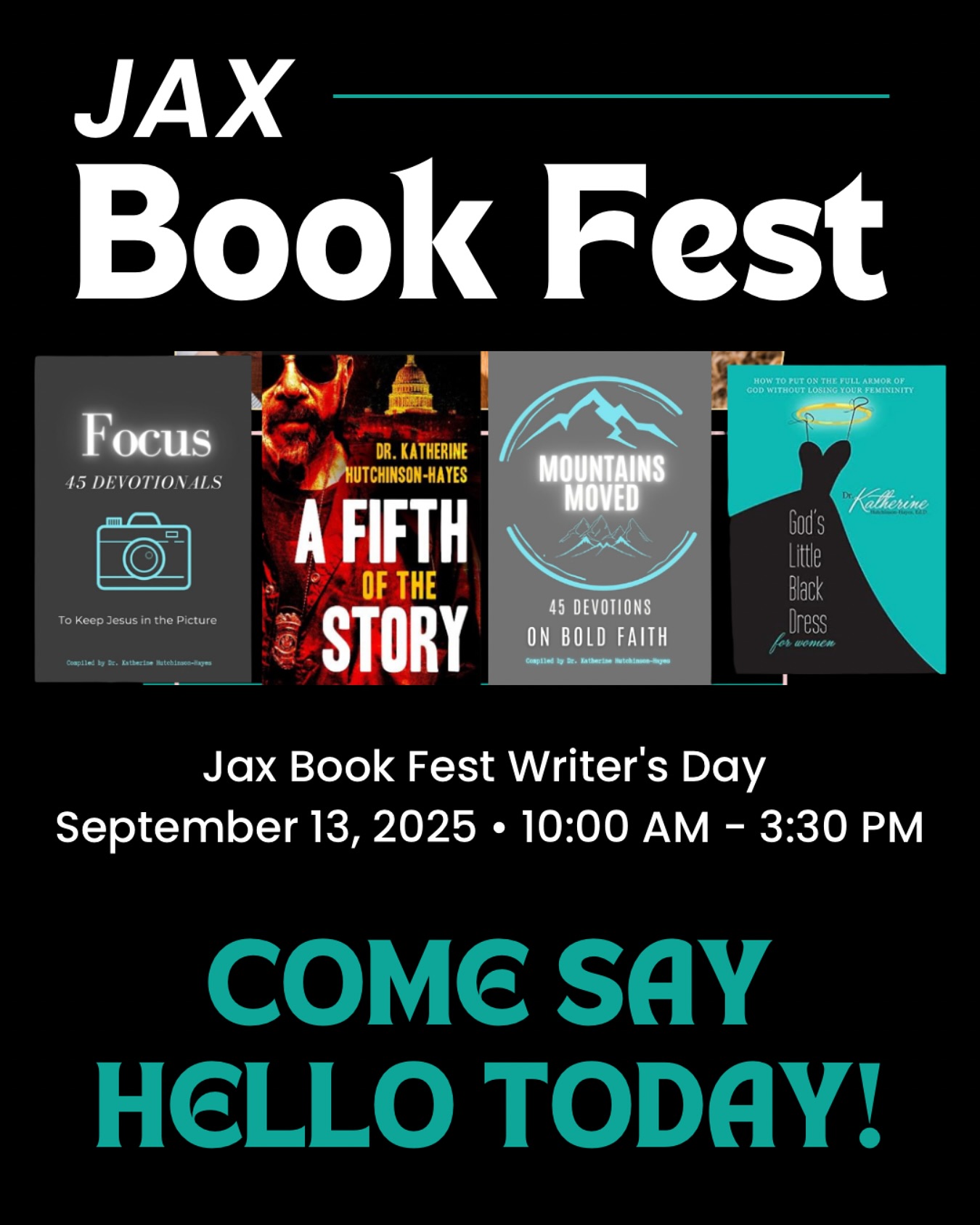 Author Alert at Jacksonville Book Writer Fest!
Hey, Jacksonville! I’m thrilled to share that I’ll be at the Jacksonville Book Writer Fest—here with books, swag, and one friendly smile, just waiting to meet you! 😊
Whether you’re a fellow writer chasing your dream, someone craving creative encouragement, or just in the mood for a great read—this is your invite to stop by my table. Let’s turn pages, share stories, and connect in real life!
Bonus perk: When you mention this post at my booth, you’ll receive an exclusive freebie—on me!
What to Expect:
📚 A selection of my books across genres—find your next favorite story
🎁 Fun author swag (bookmarks, stickers, and maybe something surprise-y)
👋 Real chat: I’d love to hear what inspires you, hear your writing dreams, or help you overcome any page-turning blocks
How to Join:
1. Mark your calendars for the Fest
2. Find me at the author’s table—look for the friendly face and cozy book display
3. Mention this post when you arrive
4. Claim your freebie and let’s connect, share, and celebrate creativity together!
Tag your book-loving friends or anyone you know who might appreciate a personal encounter with an author—or those with a story to tell (and need that extra nudge!). Can’t wait to see you and spark some literary magic ✨