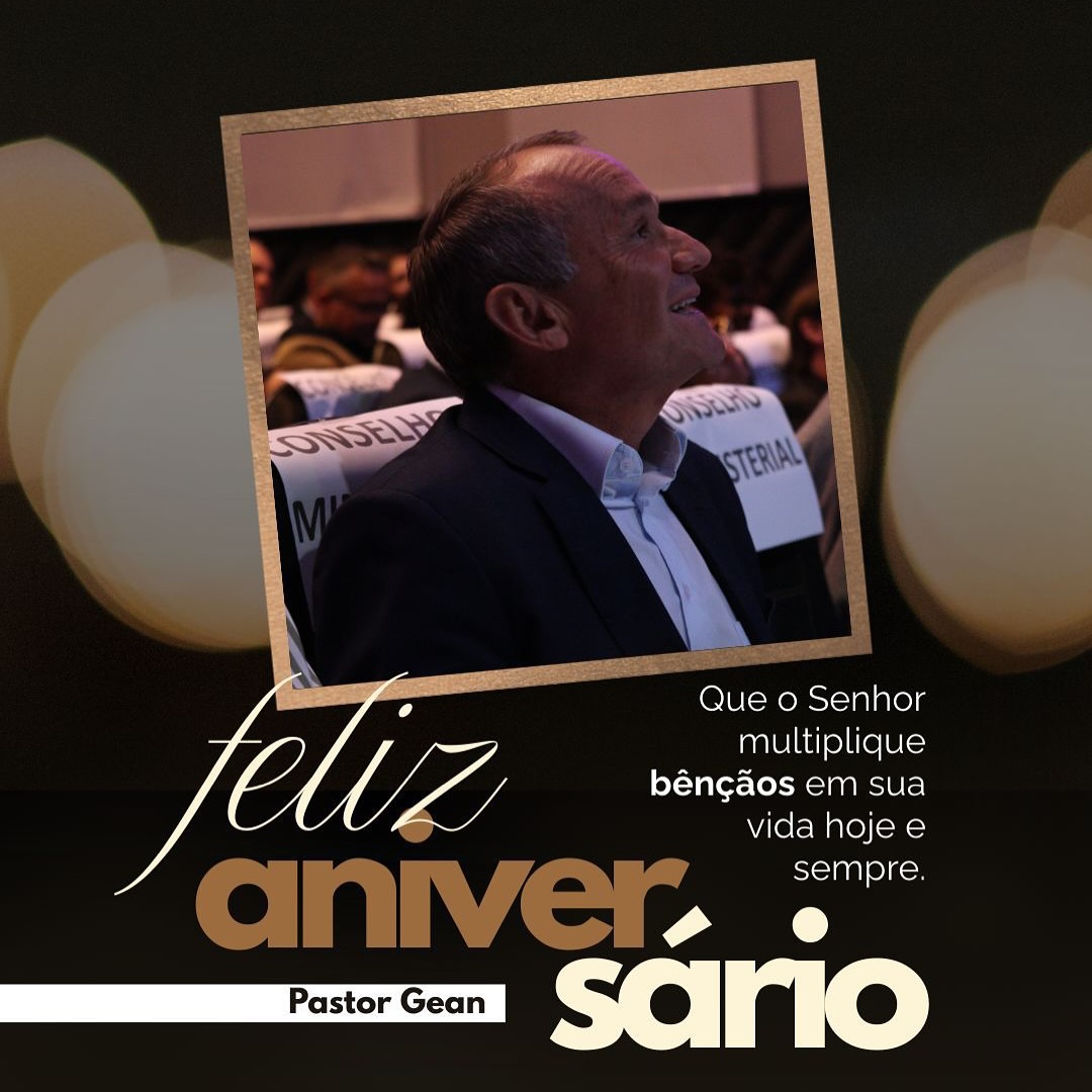 🎉🙌 Parabéns, Pastor! 🙌🎉
Hoje celebramos a vida desse homem que não é só nosso pastor, mas também um amigo de todas as horas, aquele que sente falta das suas ovelhas quando não as vê e sempre diz:
* Fica firme!!!
* maravilha!!
* Deus abençoe!!!
* em nome do Senhor Jesus!😅🐑
Exemplo de líder, de homem de Deus e de cuidado verdadeiro. Que o Senhor continue lhe dando muitos anos de vida, sempre com esse coração cheio de amor, fé e aquela alegria que nos inspira a seguir em frente.
Nossa igreja Te ama, Pastor! ❤️✨