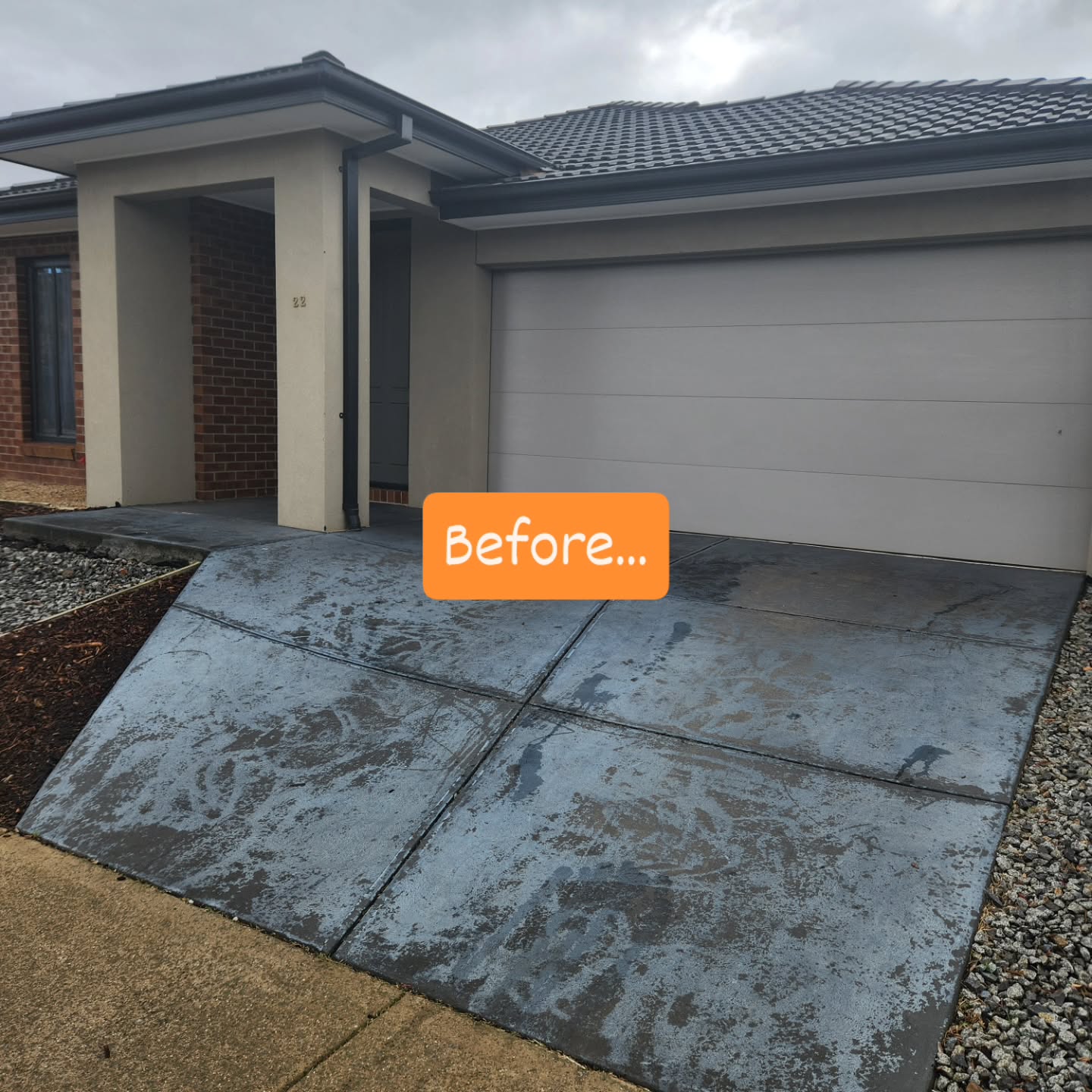 Before and afters concrete sealing...