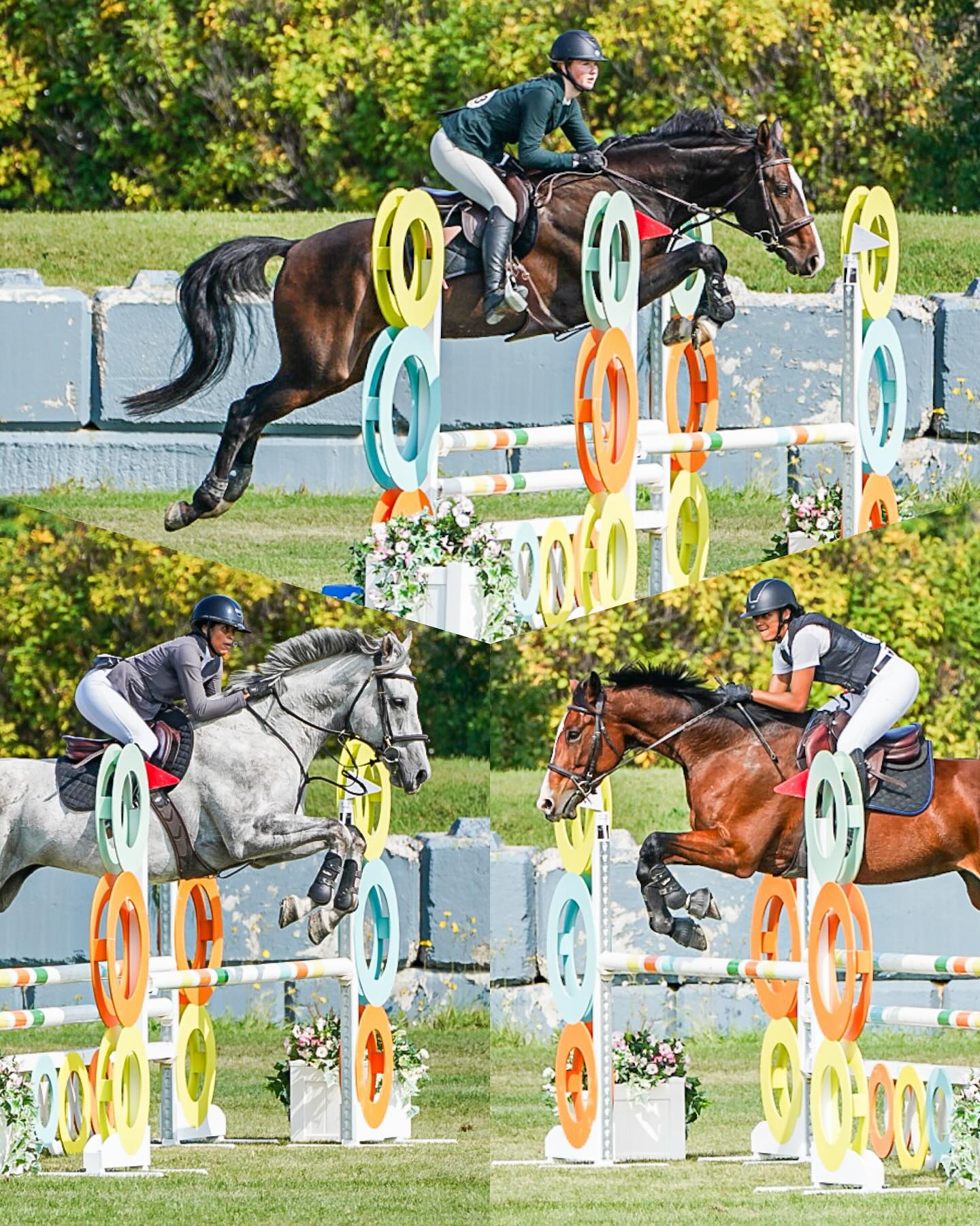 A lot of first times for this trio - first 1.00m with a baby horse, first 1.10m, and first time in the GP ring, and all showed their incredible skill, style, and grace as they navigated incredibly tough winning round tracks today.