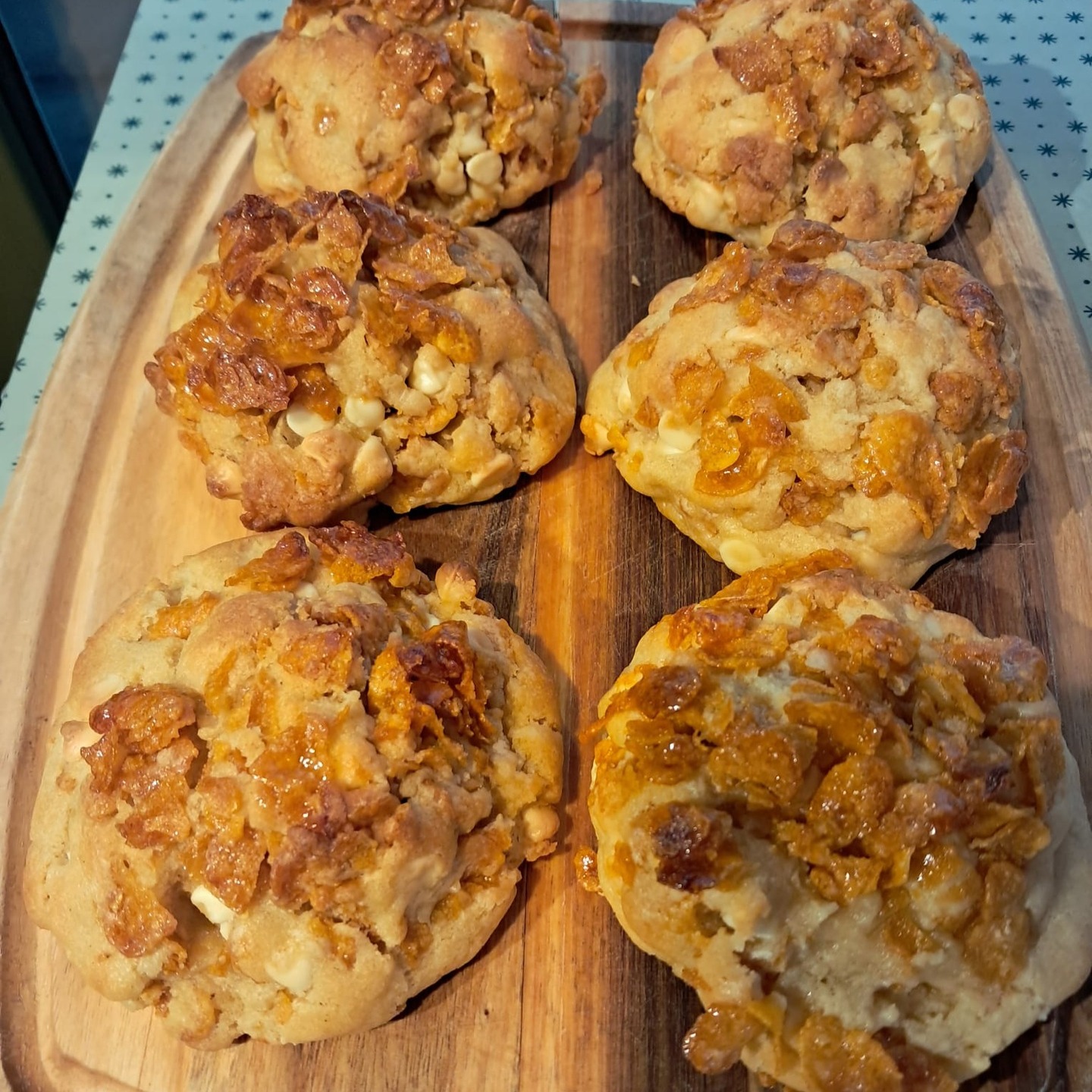 Another new creation - Honey Crunch Cornflake Cookies!