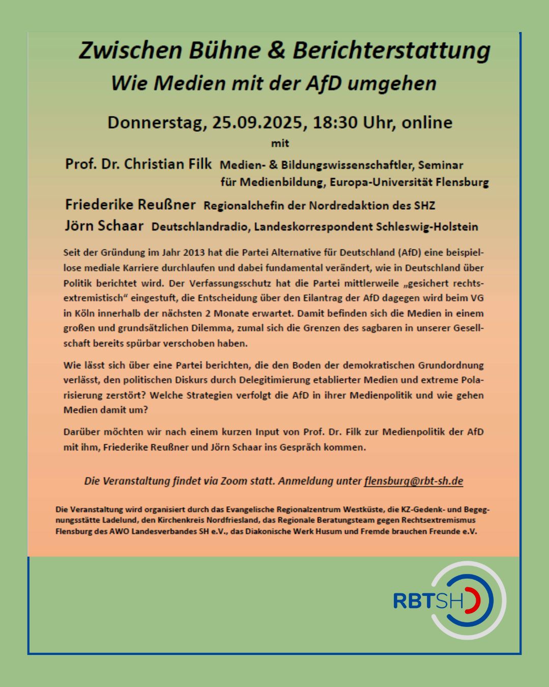 Anmeldung unter flensburg@rbt-sh.de