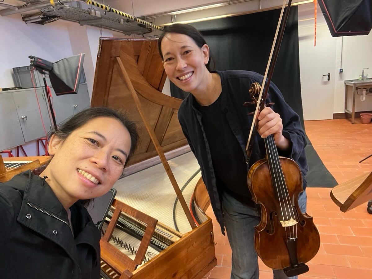 Proben für unser nächstes Konzert am 4.10. in der @st.elisabeth.villaelisabeth - mit Dank an die @carlbechsteinstiftung für den schönen Hammerflügel! #sonusfeminae2025 #womencomoposers -#earlymusic #earlymusicinstruments