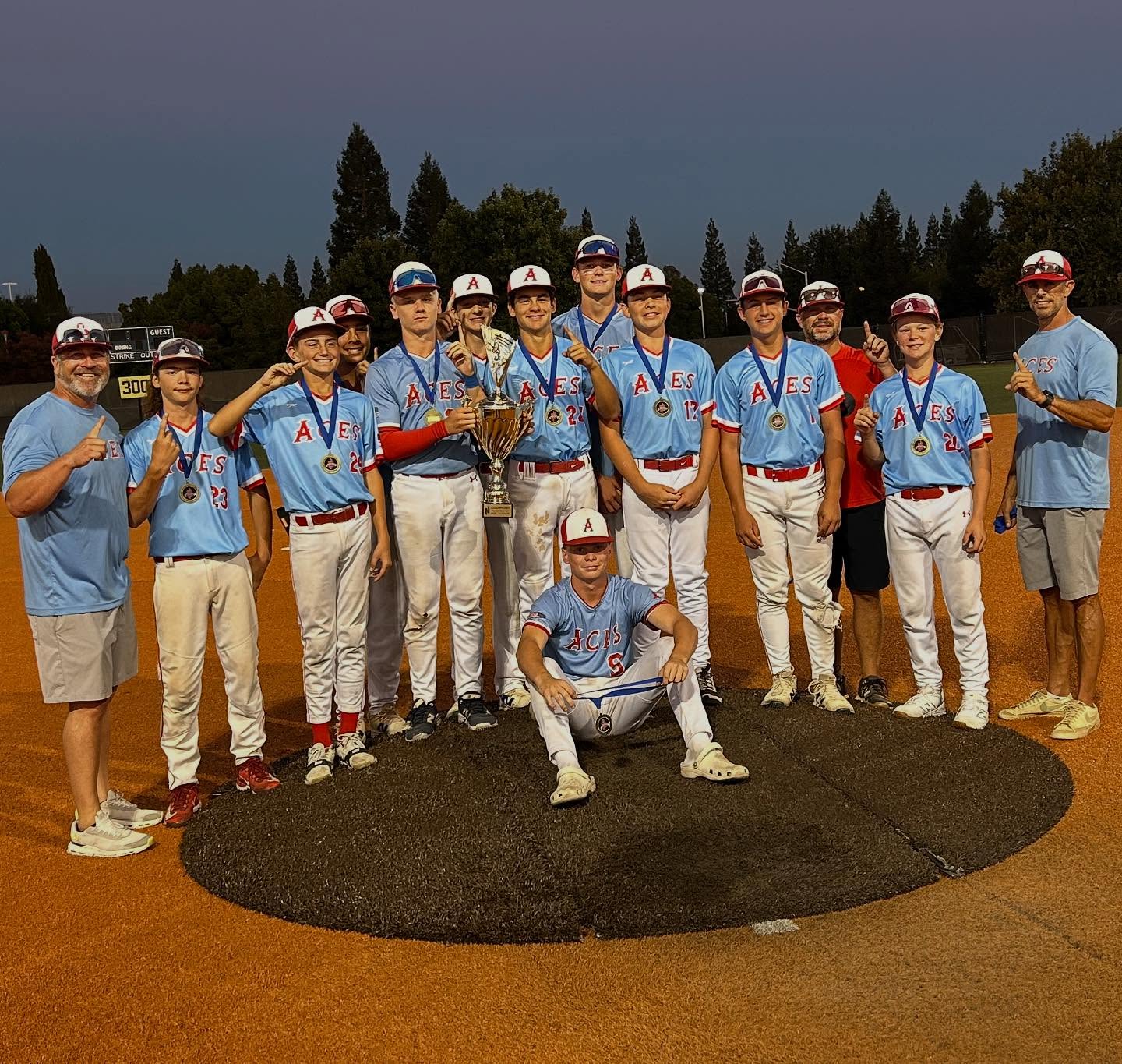 Aces 14U were victorious going 4-0 at the Majors PG Black Tie Bash Tournament over the weekend! Lets go boys! #trusttheprocess 🏆☝🏼