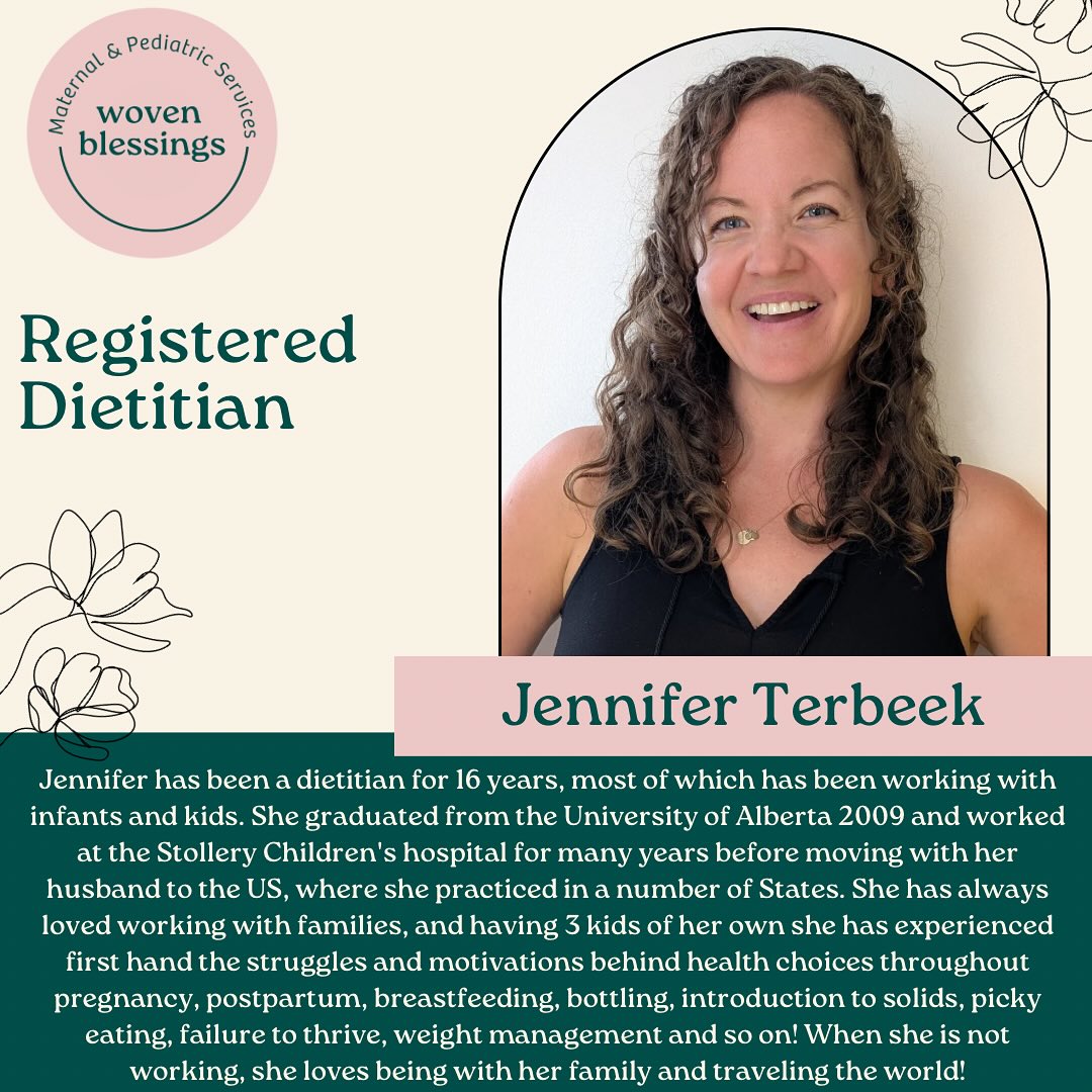 ✨ Exciting news ✨
We’re so thrilled to welcome the newest member of the Woven Blessings family — Jennifer, Registered Dietitian! 🥦✨
Jennifer brings her expertise in nutrition to support moms and families in building healthy, nourishing habits during pregnancy, postpartum, and beyond. From personalized meal guidance to helping navigate dietary needs, her knowledge adds such an important layer of care to our team. 💛
We can’t wait for you to meet her and experience the incredible support she brings to Woven Blessings.