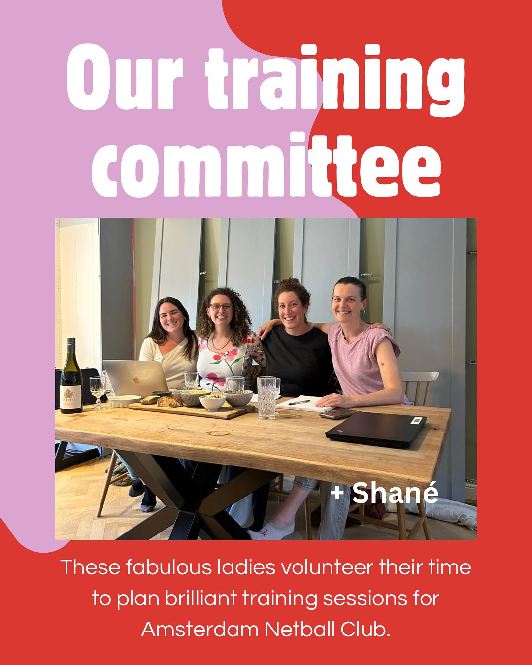 Our training committee puts in so much work behind the scenes to plan sessions for our club. Our training sessions are more than just training, they include our Super League which gives all members some serious game time, strategy for skills and learning, and a big emphasis on community and fun ❤️ If you’re interested in helping plan or run sessions, please email info@amsterdamnetball.com 📧