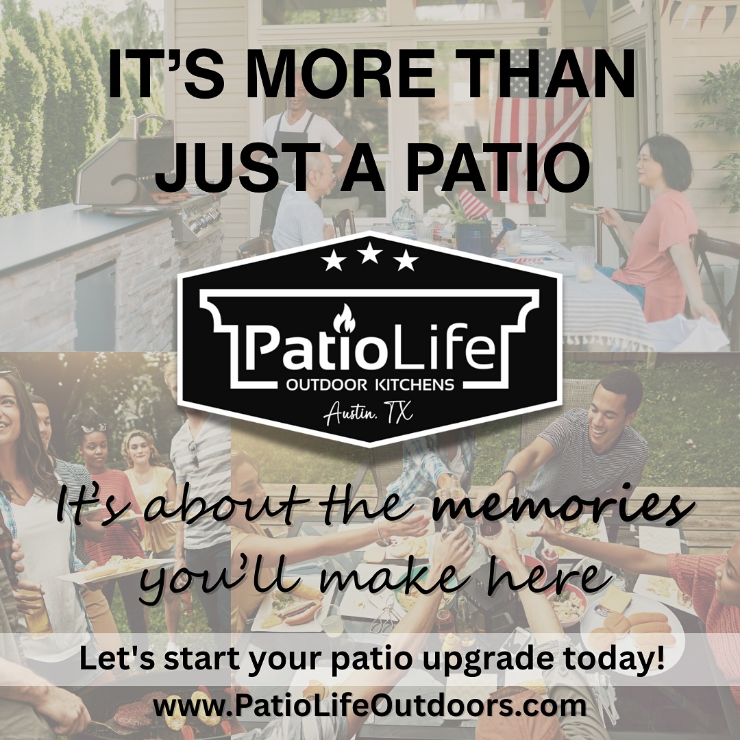 At PatioLife, we build projects customized for your family & lifestyle, so you can have a perfect place for making great memories!
Ready to start your upgrade? Let’s make it happen.
#PatioLife #OutdoorKitchens #PatioCovers #Pergolas #AustinTX #RoundRockTX #GeorgetownTX #CedarParkTX #LakewayTX #AustinLiving #TexasHomes #OutdoorLiving #CustomPatio #GrillLife #PatioGoals