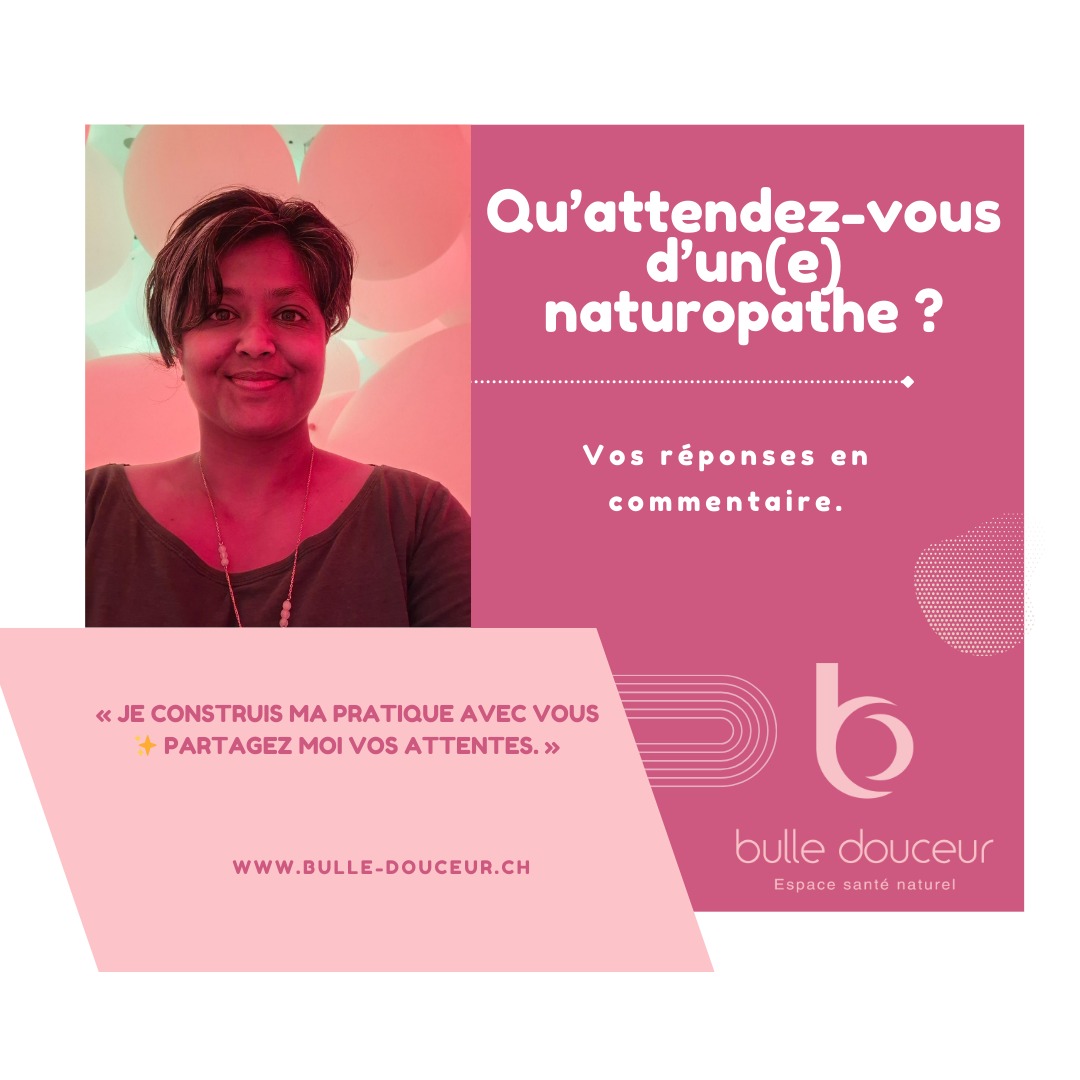 ✨ La naturopathie se vit différemment pour chacun.
Aujourd’hui, je vous donne la parole : qu’attendez-vous vraiment d’un(e) naturopathe ? Plus d’écoute, de douceur, de solutions naturelles ?
👉 Dites-le-moi en commentaire !
🙌 Et si vous pensez à un(e) ami(e) qui aimerait répondre, identifiez-le/la sous ce post ✨
📍 bulle douceur – Rue de Plaisance 1,
1920 Martigny
🌐 www.bulle-douceur.ch
@asnfd_naturo @cvma_martigny @ecoleagape_vs @naturopathie5elements_MartignyCroix
#QuAttendezVous #Naturopathie #SantéNaturelle #holistichealth #ValaisLife #DouceurDeVivre #PrendreSoinDeSoi #ValaisRomand #Martigny #SuisseRomande