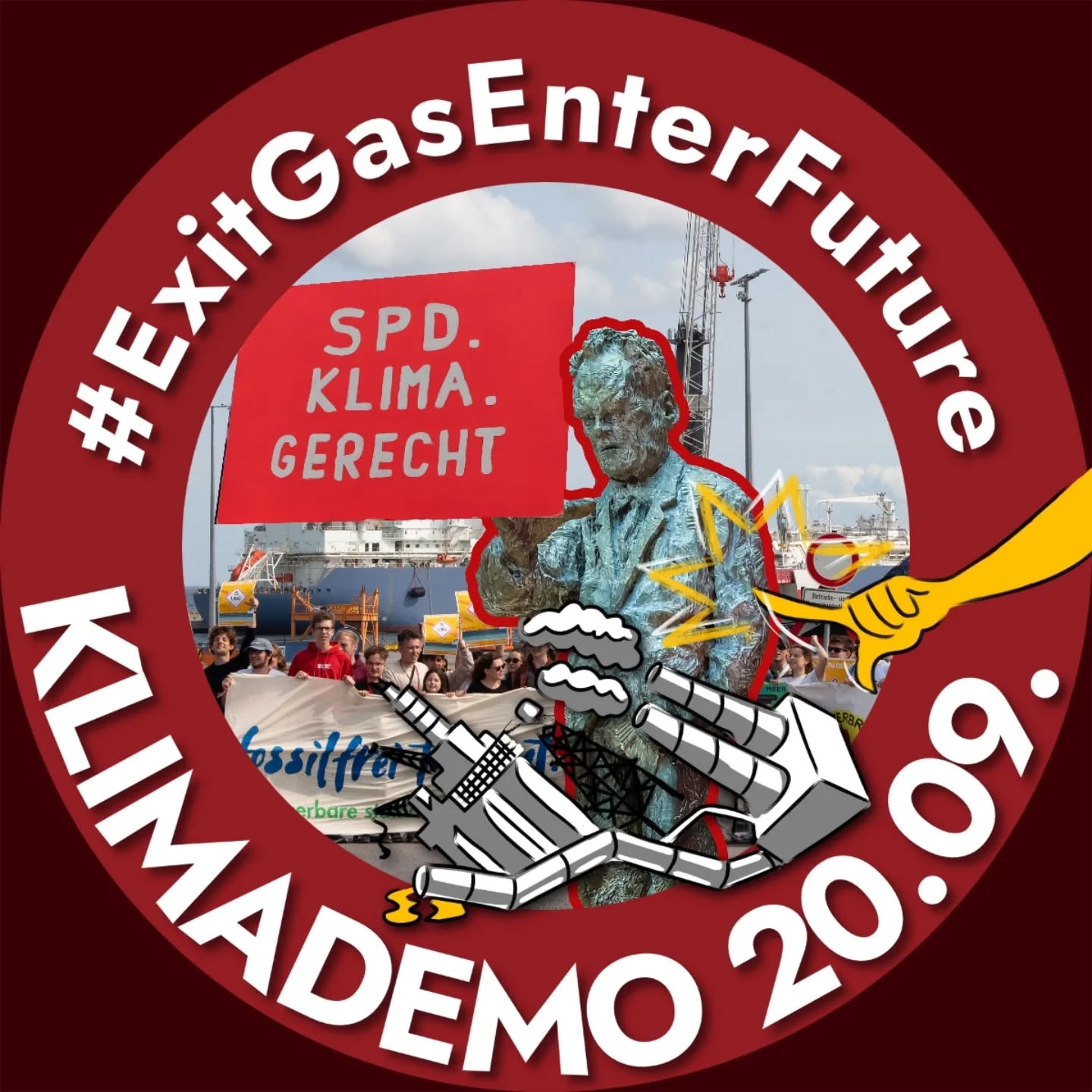 #Klimademo #spdklimagerecht
🌍✊ 20.09. - globaler Aktionstag, bundesweite Klimademo!
Wir folgen dem Aufruf von @fridaysforfuture.de und gehen auf die Straße unter dem Motto: #ExitGasEnterFuture 🚫🔥➡️🌱⚡
👉 Unsere Botschaft an Katharina Reiche:
Statt weiter auf Gas zu setzen – mit höheren Stromkosten, verfehlten Klimazielen und neuer Abhängigkeit von Autokraten – braucht es jetzt ein klares Bekenntnis zu Erneuerbaren Energien, Batterien, Netzausbau und einer zukunftsfähigen Industrietransformation💡⚡🌍
📅 Sei dabei am 20.09. – gemeinsam für eine echte Energiewende und konsequente Klimagerechtigkeit! Den Link mit Demos in eurer Nähe, gibts in unserer Bio 🌍❤️✊
#demo #solidarität #klimaschutz #fff #fridaysforfuture #klimaziele #spd