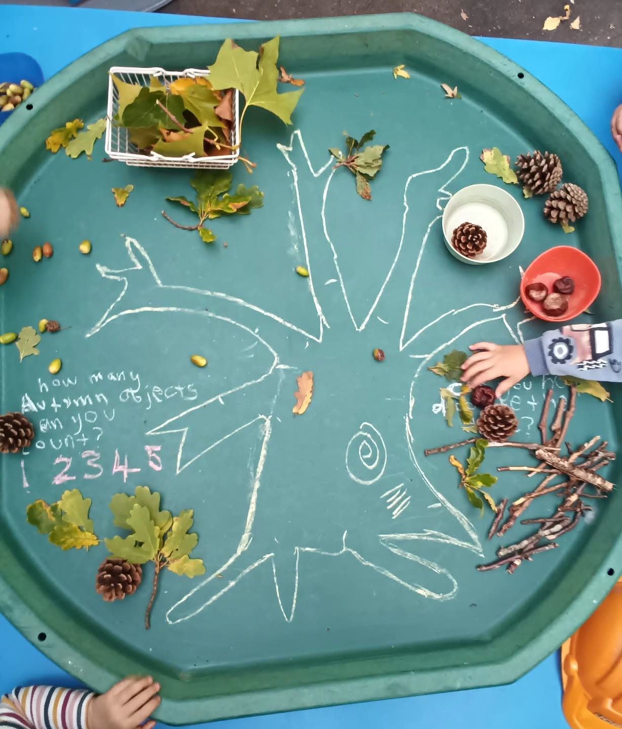 This morning the children joined in with our Autumn activity set up by Sofia our apprentice 🍁
They have been collecting the leaves, acorns, and twigs from the garden then using them to decorate the tree 🌳
They have counted the different items and discussed the colours and textures 🍂
#autumn #preschoolactivity #earlyyears #earlyyearsideas #outdoorlearning #coloursofnature