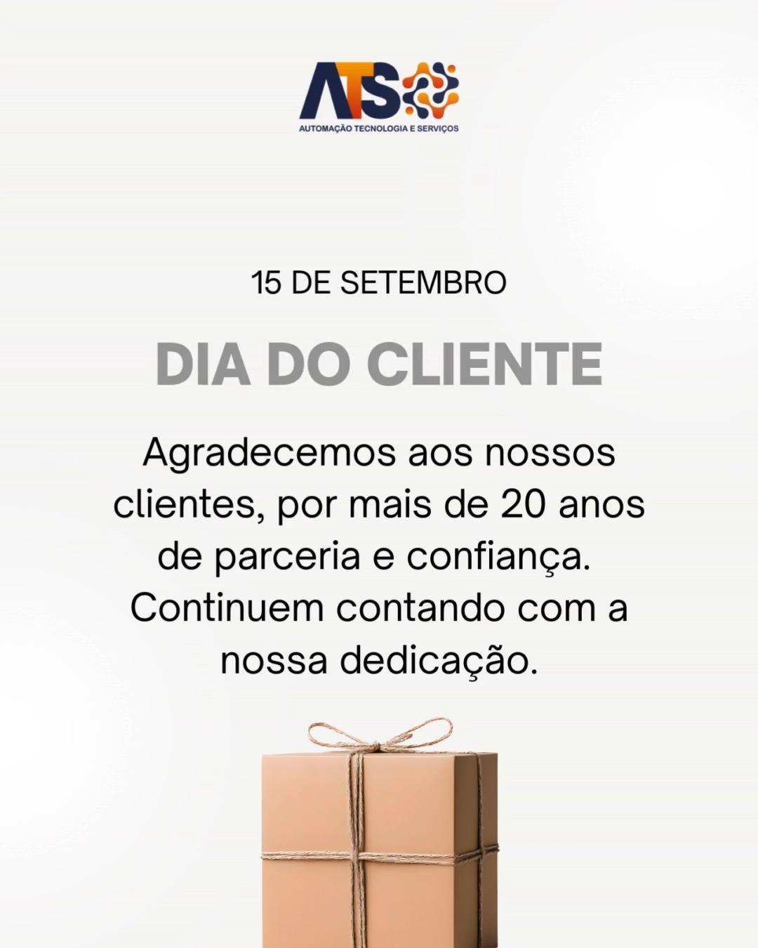🎉 Feliz Dia do Cliente!
Hoje celebramos mais do que uma data: celebramos 20 anos de parceria, confiança e inovação ao lado de cada um de vocês. 💙
Agradecemos por fazerem parte da nossa história e por confiarem na ATS Tecnologia para impulsionar seus projetos. Seguimos juntos, com a mesma dedicação e compromisso de sempre — prontos para construir o futuro ao seu lado.
Contem conosco. Sempre. 🚀
#diadocliente #gratidāo #tecnologiaquetransforma
#parceriadevalor #inovacao #transformaçãodigital
#tecnologiajurídica #juridico #legalops