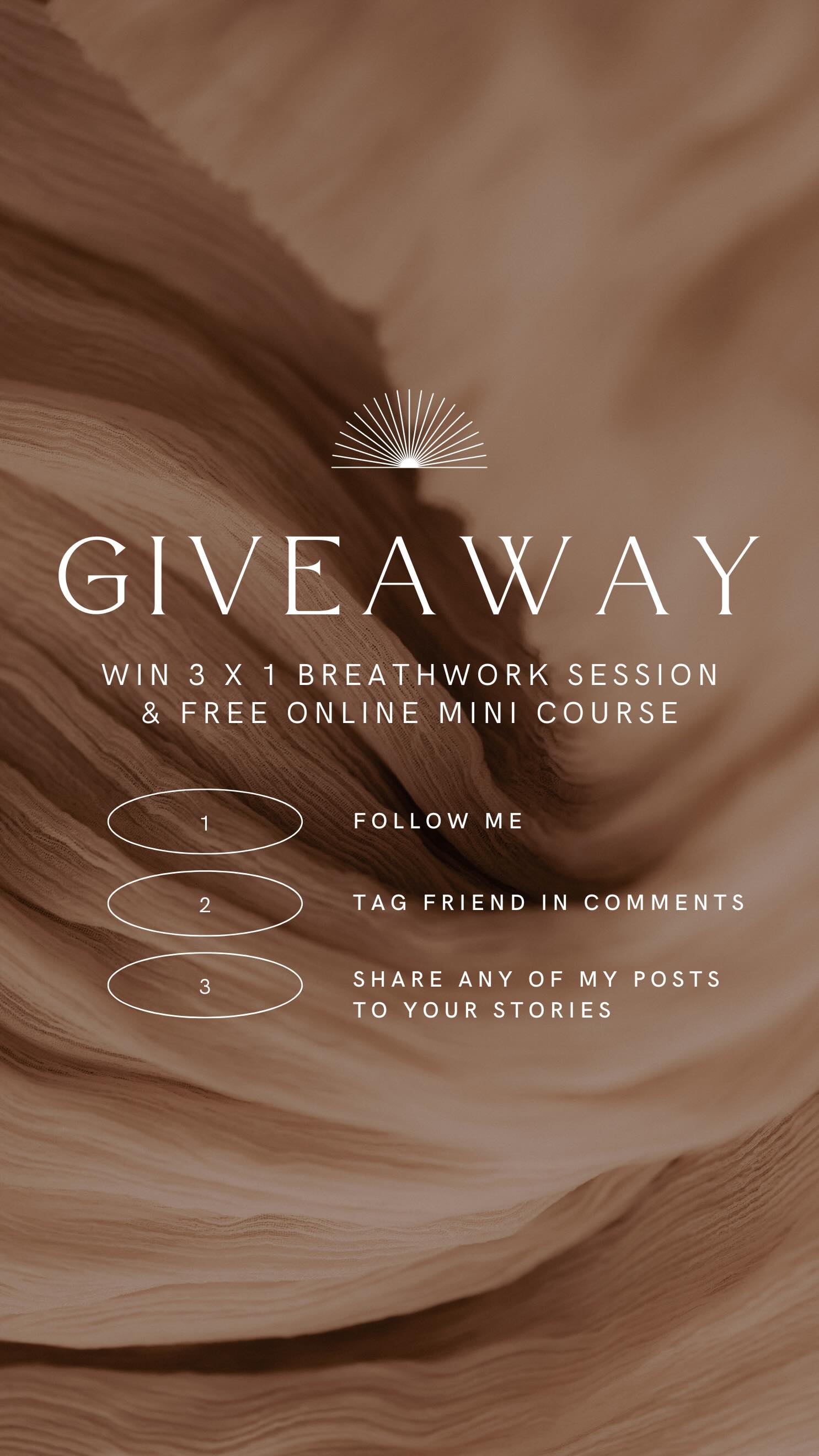 ✨ Win a Transformative Holosomatic Breathwork Experience! ✨
I’m giving away 🎟️ 3 x 1 event tickets for a Breathwork Session in Munich 🇩🇪, Tarifa 🇪🇸, Cape Town 🇿🇦or an Online Breathwork Session plus my 24-day Breathwork Mini Course with daily guided meditations (5–10 min each).
🌬️ This is your chance to experience transformational breathwork, reconnect with yourself, release stress, and boost your energy.
How to enter:
1️⃣ Follow @sparkyourfire__
2️⃣ Like this post & tag a friend you’d love to breathe with
3️⃣ Share any post from me in your stories
✨ Giveaway closes Monday, 15th September, 9pm CET
✨ Winners will be announced on @sparkyourfire__ Stories
Good luck & happy breathing 🌬️💫
⚖️ This giveaway is not affiliated with Instagram.
#giveaway #gewinnspiel #breathwork #breathworkpractice #holosomaticbreathwork #transformationalbreathwork #holistichealing #consciousconnectedbreathwork #breathworkmuenchen #breathworkmunich #munichevents #mindfulnesspractice #innerjourney #selfhealing #personalgrowth