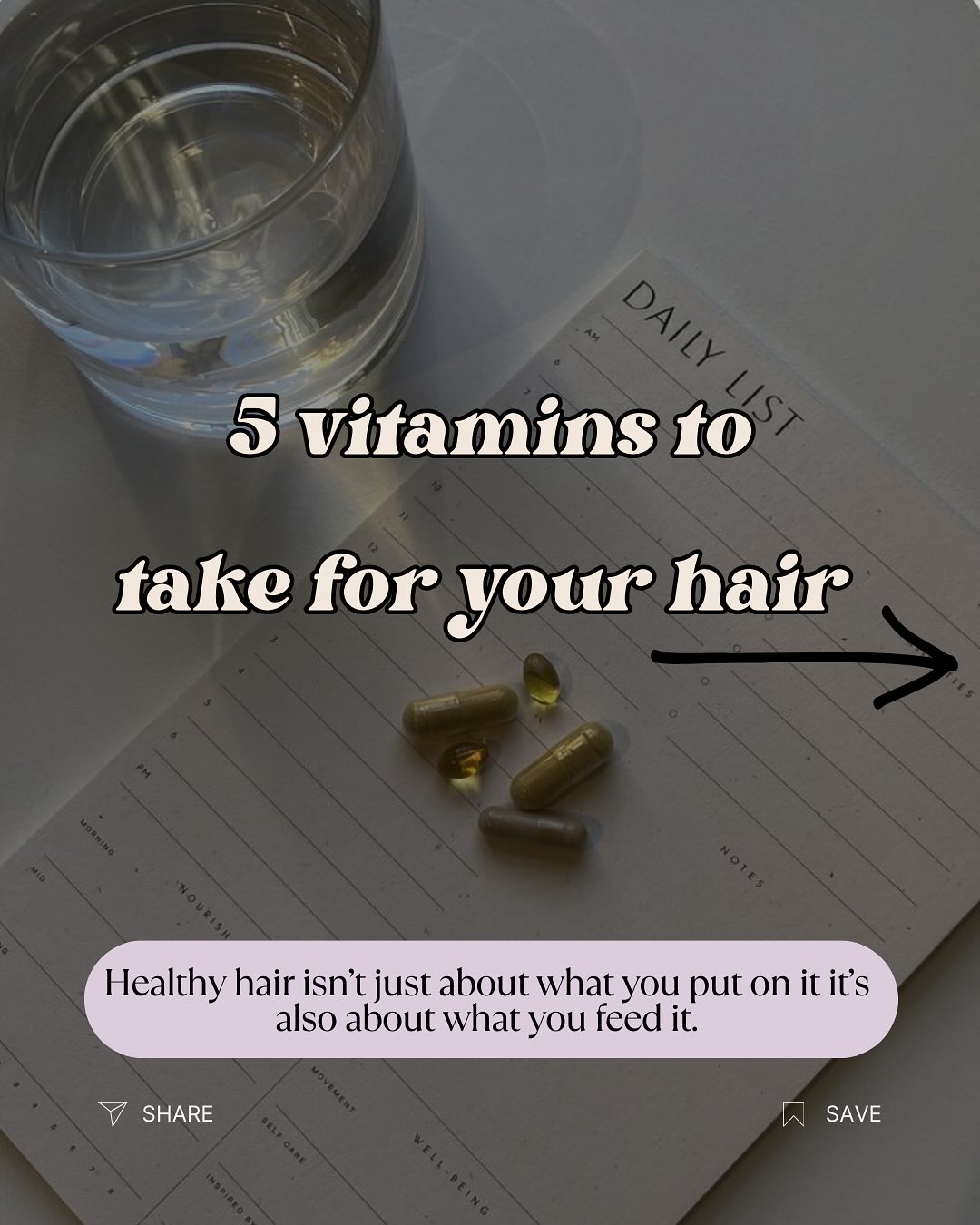 ✨ 5 Vitamins to Support Healthy Hair Growth ✨
Hair thinning and hair loss is very common, but they’re not “normal.” If you’re noticing changes in your hair, I always recommend booking a doctor’s appointment and asking for a blood test. Honestly, the number of times I’ve encouraged clients to do this only for them to come back and discover low iron or another deficiency is incredible. And it still find it crazy how a small deficiency can have such a big effects especially as women when we have so many changes to our body constantly!
That said, there are certain vitamins that can really support overall hair health and thickness!
And my top tip for actually remembering to take them: 🤣
link it with a daily habit you already have. For me, I take mine while the kettle boils for my morning coffee, it’s effortless because it’s part of my routine. This simple “habit stacking” trick is what keeps you consistent, and consistency is where the results come from.
👉 Extensions instantly give you the thickness and confidence you love but pairing them with the right vitamins means you’re also supporting your natural hair to grow stronger and healthier
🤍 xxx