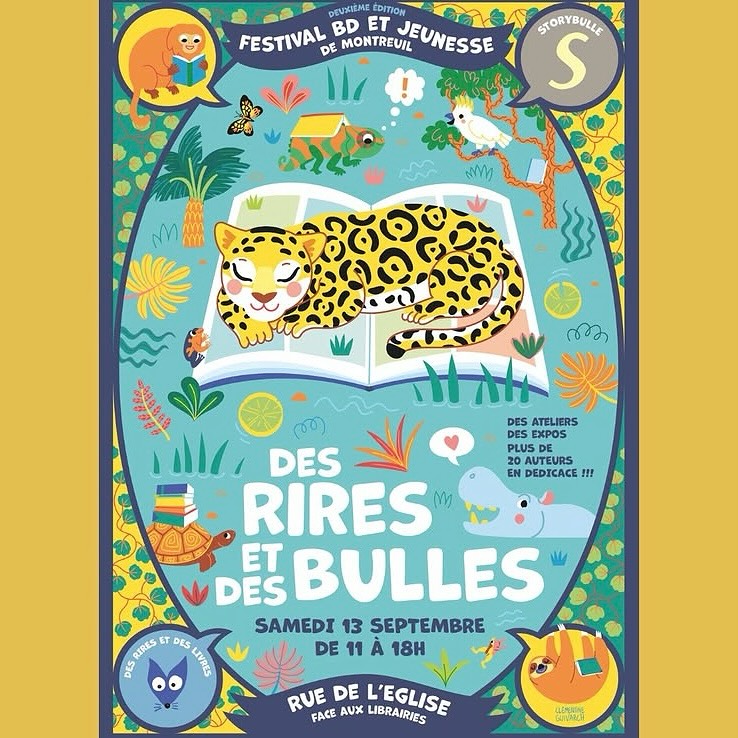 Aujourd’hui, de 11h à 18h, a lieu le Festival Des rires et des bulles rue de l’Église à Montreuil. C’est organisé par la librairie spécialisée jeunesse @desriresetdeslivres et deux illustratrices de notre catalogue seront présentes: @lucillemichieli et @melodiebaschet. Il y aura aussi des ateliers, des expos et des BD, bref une super programmation ! #letageredubas #albumjeunesse #desriresetdesbulles #montreuil #lucillemichieli #melodiebaschet #litteraturejeunesse #editionindependante