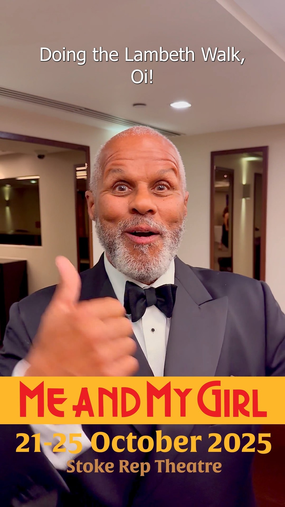 The Cast of Me and my girl had a wonderful good luck message recently from British TV and theatre legend, Gary Wilmot, who starred as Bill Snibson in the West End for around two years. In his own words, this show is one of the funniest British musicals ever written, one not to be missed!
We'll be performing at the Stoke Rep from 21st to 25th October and tickets are selling fast, book now at www.nsosltd.org/mamg or call us on 01782393333 today.