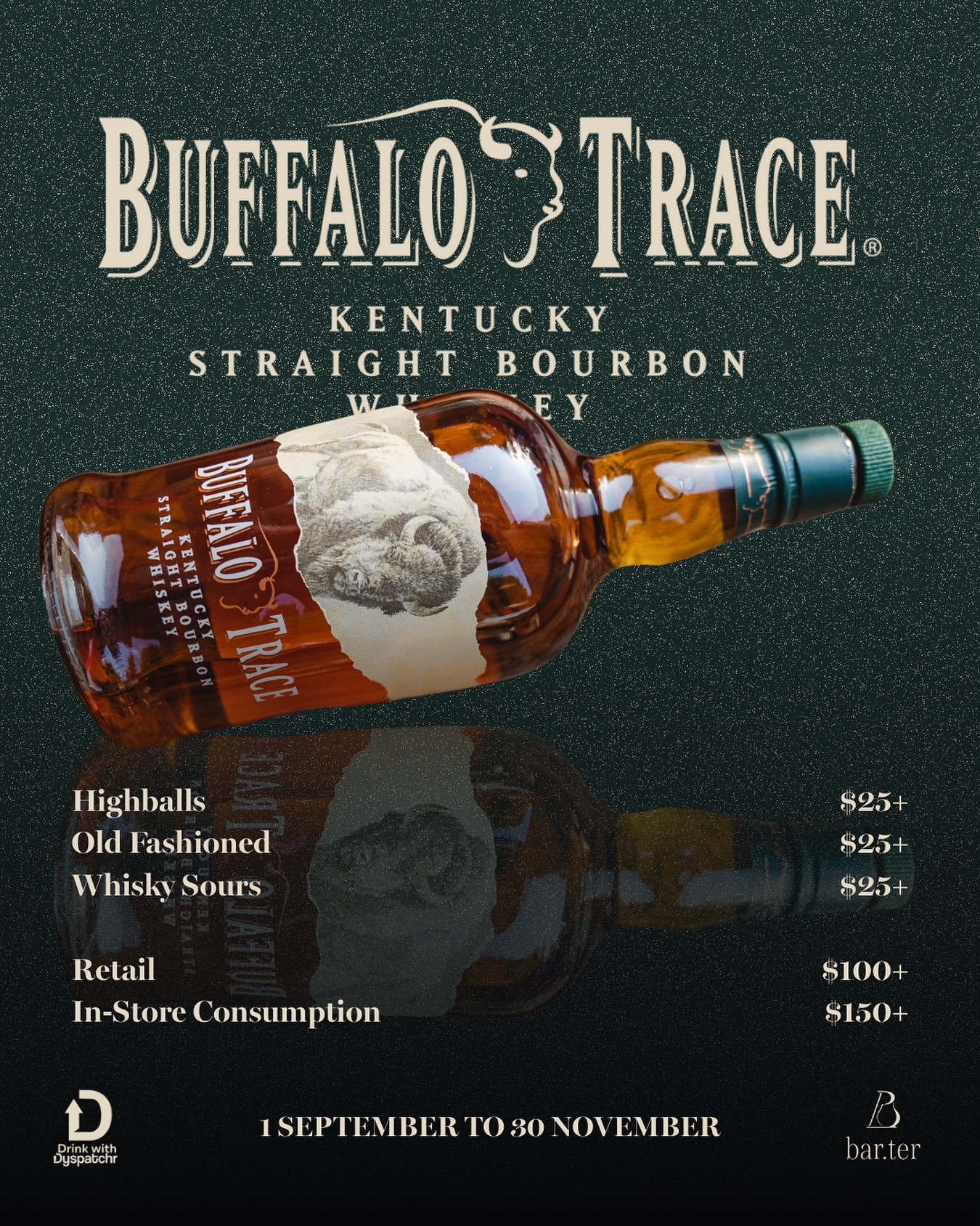 Buffalo Trace has landed at Bar.ter 🥃✨
From September 15th to November 30th, enjoy classics like the Highball, Old Fashioned, and Whiskey Sour — all at $25+.
Crafted at Buffalo Trace Distillery, the world’s most awarded distillery, Buffalo Trace Bourbon is their flagship product — smooth, complex, and made to shine whether neat, on the rocks, or in a cocktail.
Enjoy a glass at the bar and soak in the good vibes of the space and Bar.ter. team, or grab a bottle to take home from their retail offerings. 🦬🥂
📍 42 South Bridge Road #01-01
#BuffaloTrace #perfectlyuntamed #WhiskeyCocktails #SingaporeBars #OldFashioned #WhiskeySour #Highball #WorldsMostAwardedDistillery