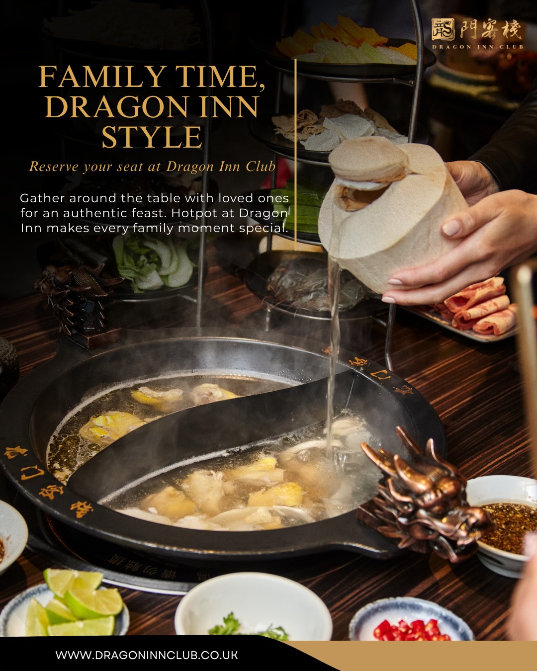 Family dining is best shared with hotpot. A tradition of warmth and flavour, crafted for all generations. Secure your table today and enjoy together.
#Dragoninclub #Sichuan #Sichuanhotpot #dimsum #london #pimilco #londonvictoria #buckinghampalace #chelsea #theatres