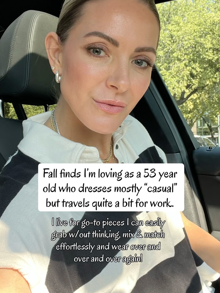 Heyyyy, cuties!! ❤️ Comment SHOP for some fun Fall finds. Swipe —- > I live for go-to pieces I can easily grab w/out thinking, mix & match effortlessly and wear over and over and over again!
Make sure you are following @missiefit to receive DM’s! 💌
Link - https://liketk.it/5nZhC
#shop #fall #fallfashion #casualchicstyle #over50 #travel #suede #2025fallfashion