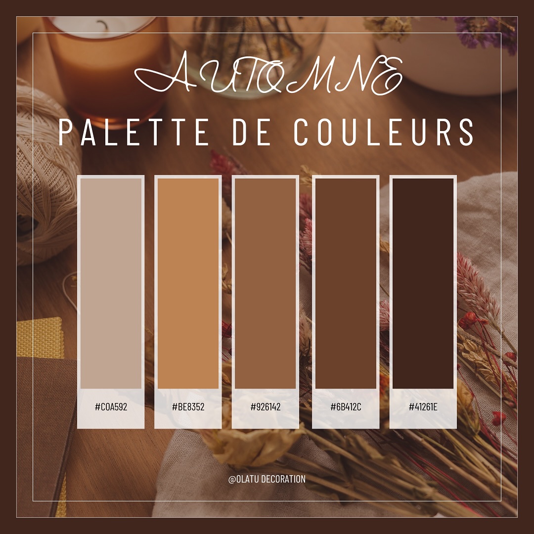 Hello !
Petit à petit, nous cheminons vers l’automne et ses jolies couleurs chaleureuses 🍂
Je vous ai préparé une petite sélection de couleurs pour votre déco ☺️
J’adore cette saison, le mois qu’elle évoque ☺️
Et vous quelle est votre saison préférée ?
#deco #decoration #decoautomne #moodforfloral #amenagementinterieur #douceurdevivre #paumaville #paysbasquefrançais