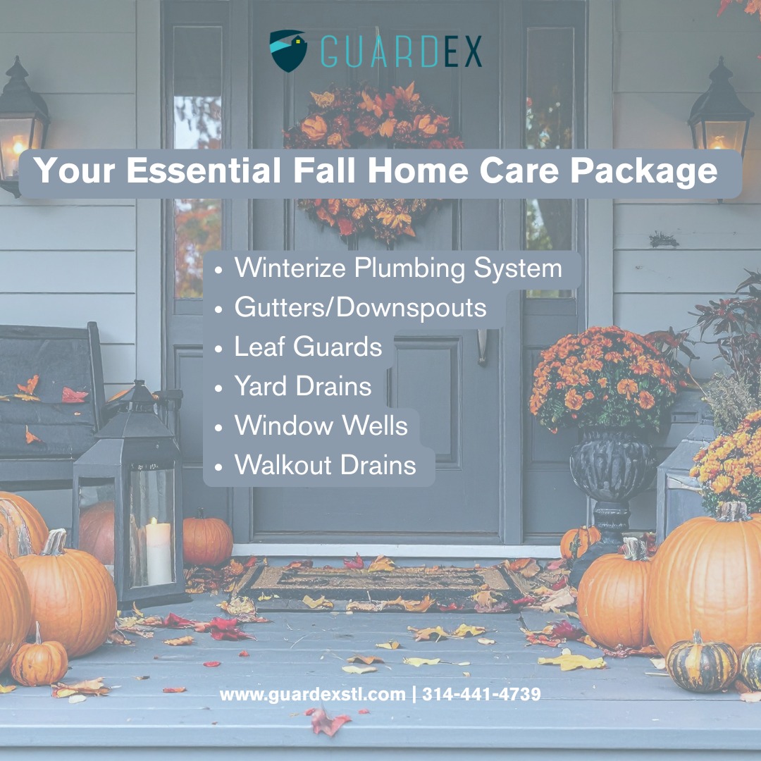 Fall is somehow already at our doorstep - can you believe it? 🍂🍁 GuardEx’s Fall Home Maintenance Package is here to make sure your home is ready for the season. Contact us today to get started! #GuardEx #SeasonalHomeMaintenance