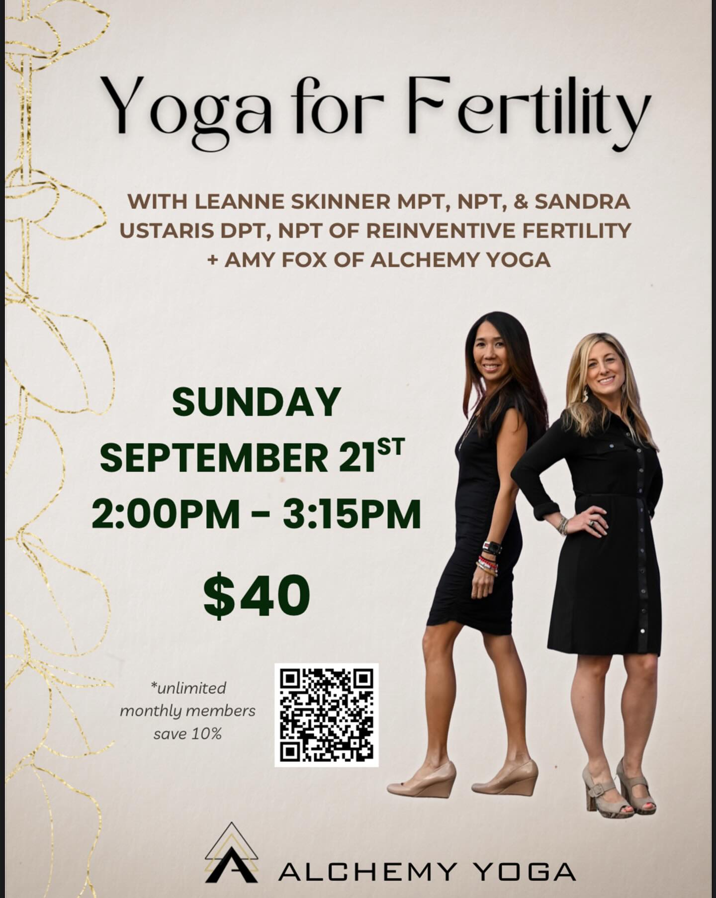 Join the team at Reinventive Fertility for a yoga for fertility session this weekend! Visit @reinventivefertility for more info.
#perinatalmentalhealth #perinatal #perinatalpartnersnetwork #perinatalpartners