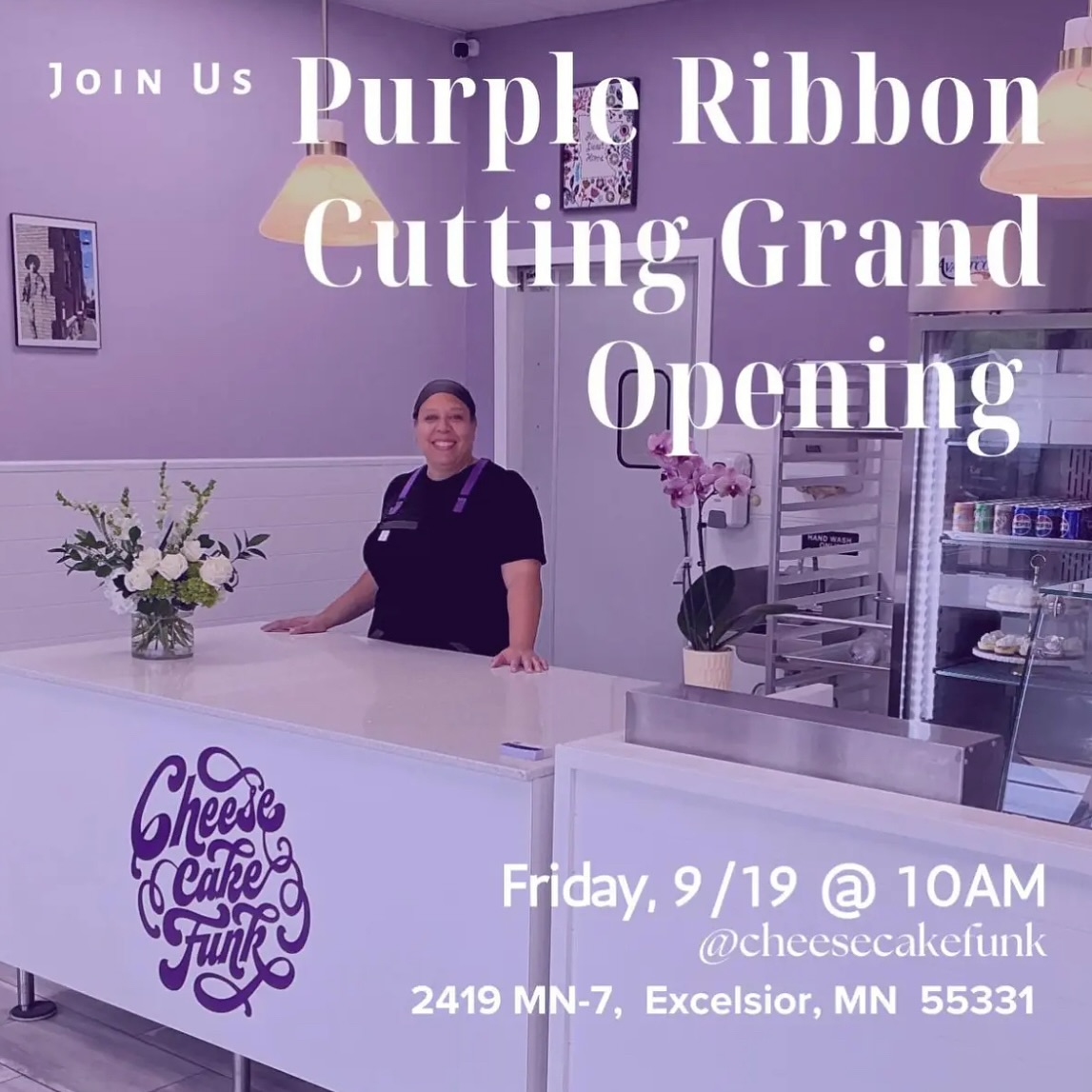 I am beyond excited for one of my best friends whose dreams have come true in the last week! Thank you for letting me be a part of your journey. It is only just the beginning. I am beyond proud of you! @cheesecakefunk 💜#cheesecake #prince #purple