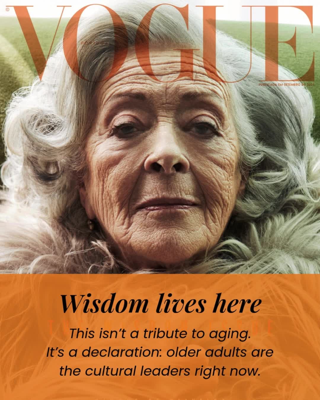 Wisdom is a presence.
Vogue Portugal’s Wisdom issue doesn’t frame aging as loss. It frames it as leadership. Quiet. Powerful. Lived.
At Help4AgingInPlace, we know that aging is about honoring what you’ve built, and who you’re still becoming.
💬 What’s the wisest thing you’ve ever learned or heard?
Drop it in the comments 👇
#WisdomIsNow #AgingWithPurpose #Help4AgingInPlace #VoguePortugal #LaterLifeStyle