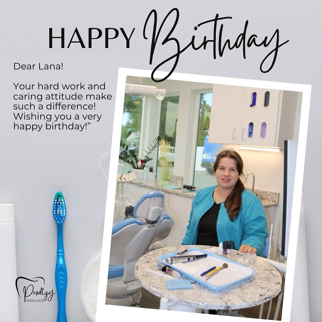 Happy Birthday to our wonderful dental assistant, Lana! Wishing you a day full of joy and smiles as bright as the ones you help create every day!