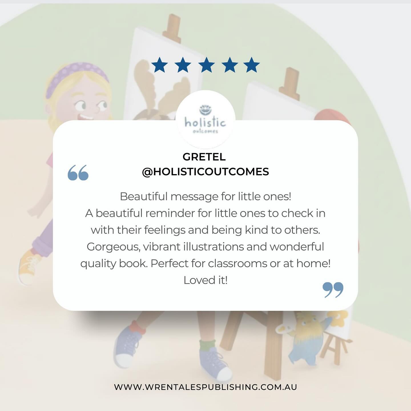 A big thank you to @holisticoutcomes for this beautiful review and for sharing the picture! 💛
It’s always so heartwarming to read kind words about something I’ve poured so much time and care into. Knowing my book is being enjoyed in the way I’d hoped makes it all worthwhile. 🌟
#BookReview #ChildrensBooks #EarlyLearning #WellbeingForKids #EmotionalAwareness #PictureBookLove #Grateful