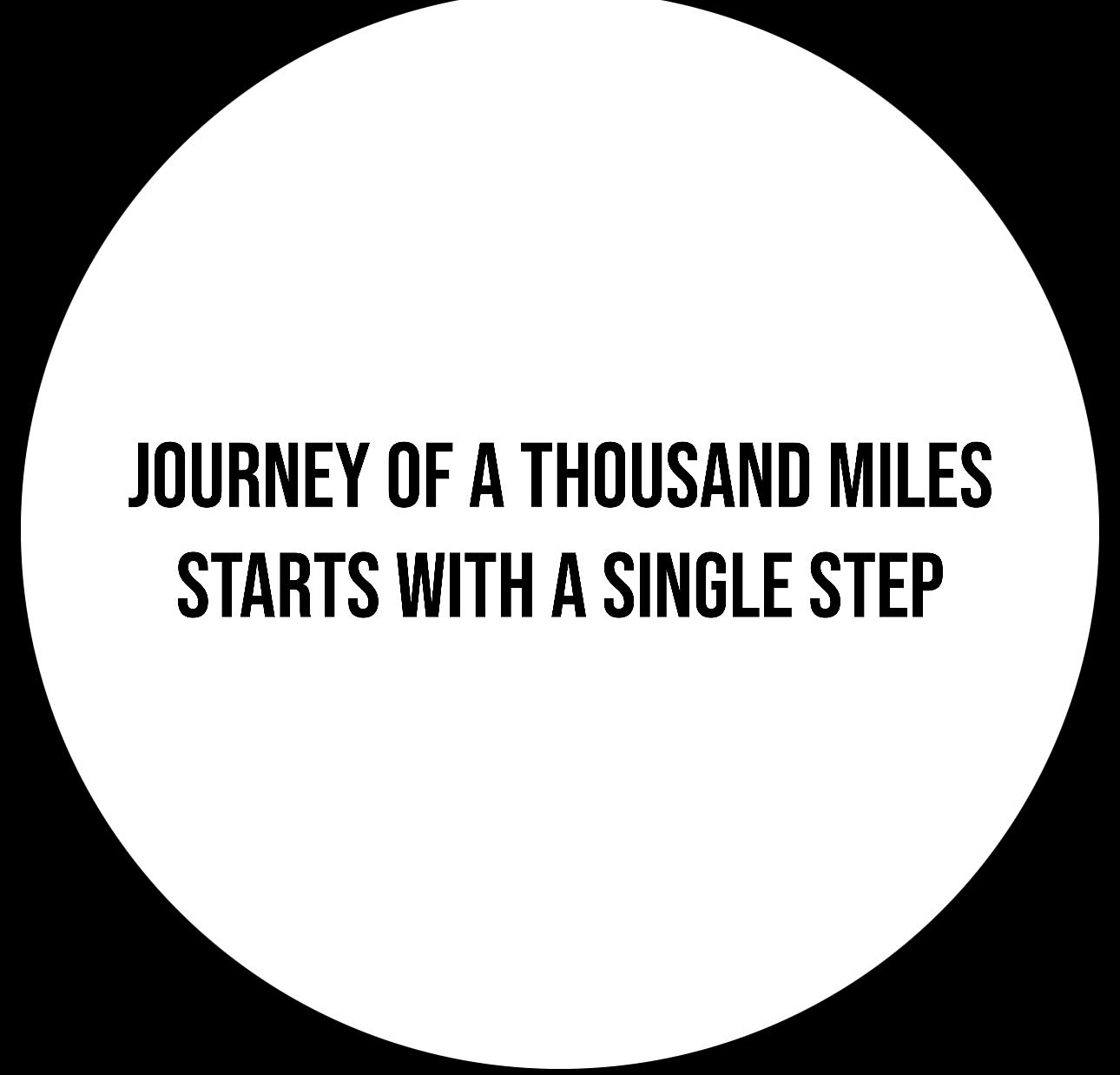 …
the importance of taking initial actions, no matter how small, to achieve larger goals over time