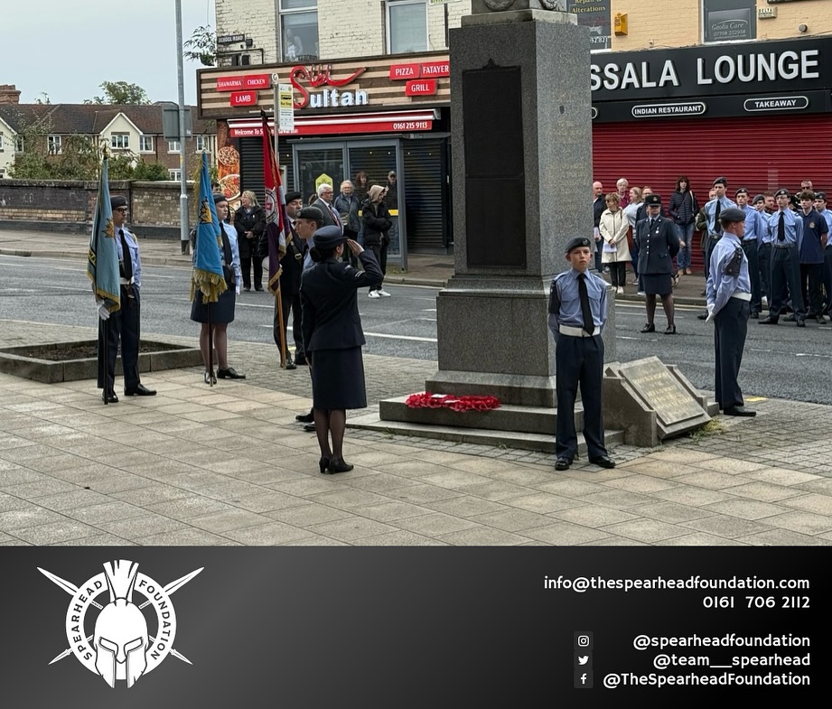 Yesterday - The Spearhead Foundation attended the @trafford_council ‘Battle Of Britain’ Memorial Service.
The foundation members, both those still serving & veterans came together to join the Armed Forces Lead, Sue & the many councillors.
We were also joined by the Mayor of Trafford who laid a wreath alongside one of our members who is currently serving, CPL Tuite based at RAF Brize Norton who had permission to join us in uniform & lay the wreath at such a important ceremony.
It’s always important to remember our fallen & particularly those from World War Two who gave everything to defend our freedom.
#WeWillRememberThem #RAF #BrizeNorton