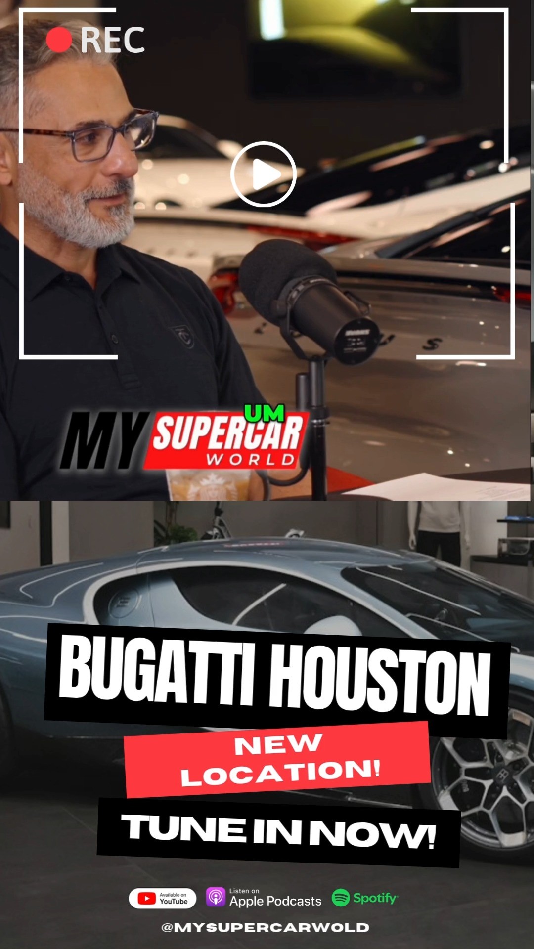 🚨 Big news from the My Supercar World team! 🚨
Lonny and Diane share details on our new standalone Bugatti Houston location & hypercar center — a true game-changer for Houston’s car scene. 🏎️🔥
Catch the full story + what’s next for us:
🎧 Listen on Spotify & Apple Podcasts
📺 Watch the full episode on YouTube
👉 Links in bio to tune in now!
#BugattiHouston #MySupercarWorld #SupercarCenter #HoustonCars #Podcastlife #carpodcast #newepisode #houstoncarscene #hypercarsdaily #supercarlifestyle