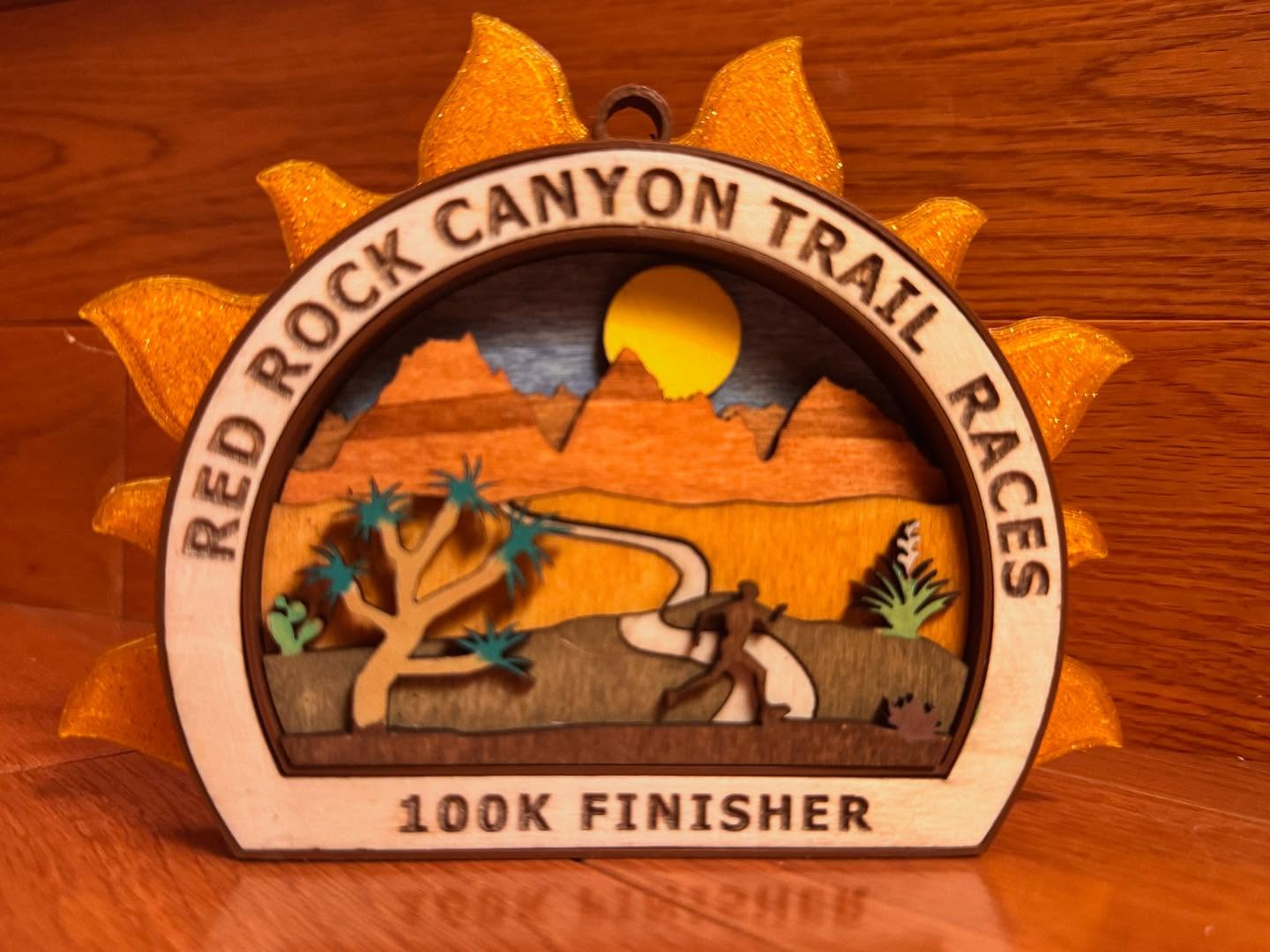@feet2feat nailed the finisher awards for Red Rock. @redrockcanyonlv #rrc100k