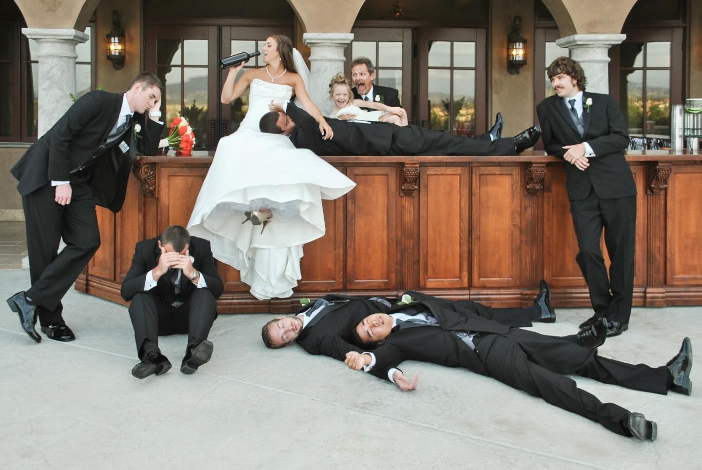 Winery wedding gone a little wild 😜 #wedding #weddingday #weddingbells #groomsmen #weddingphotographers #weddingphoto #winerywedding #bride #socalwinerywedding #weddingphotographer #weddingphotography #destinationweddingphotography #destinationweddingphotographer #happyweddingday #ovationphotographyanddesign #funnyweddingphoto
