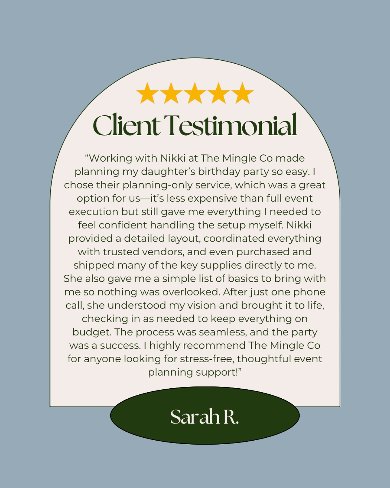 A great partnership with the client makes all the difference!